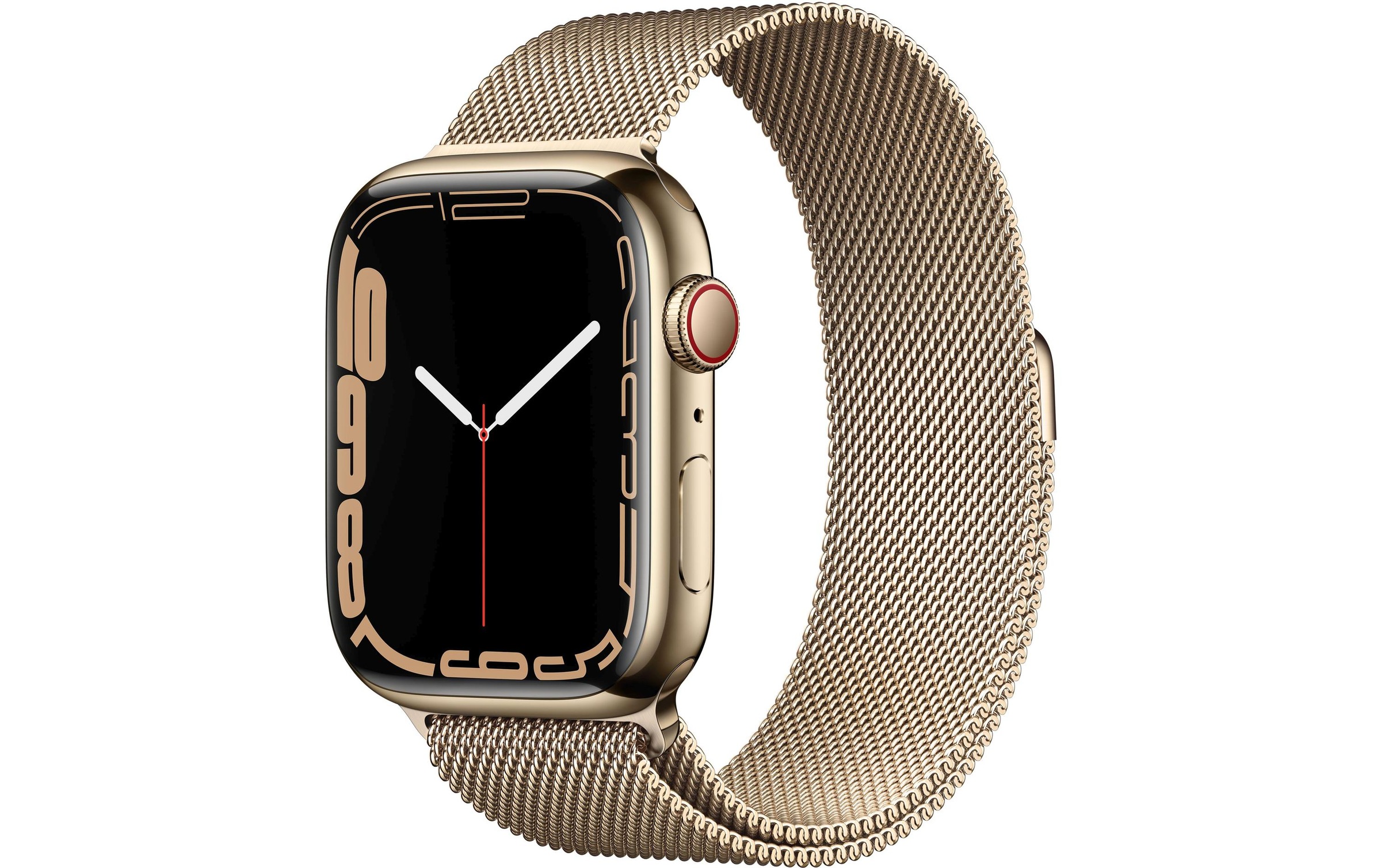 Image of Apple Smartwatch »Serie 7, GPS, 45 mm Edelstahlgehäuse mit Milanaise-Armband«, (Watch OS MKJY3FD/A) bei Ackermann Versand Schweiz