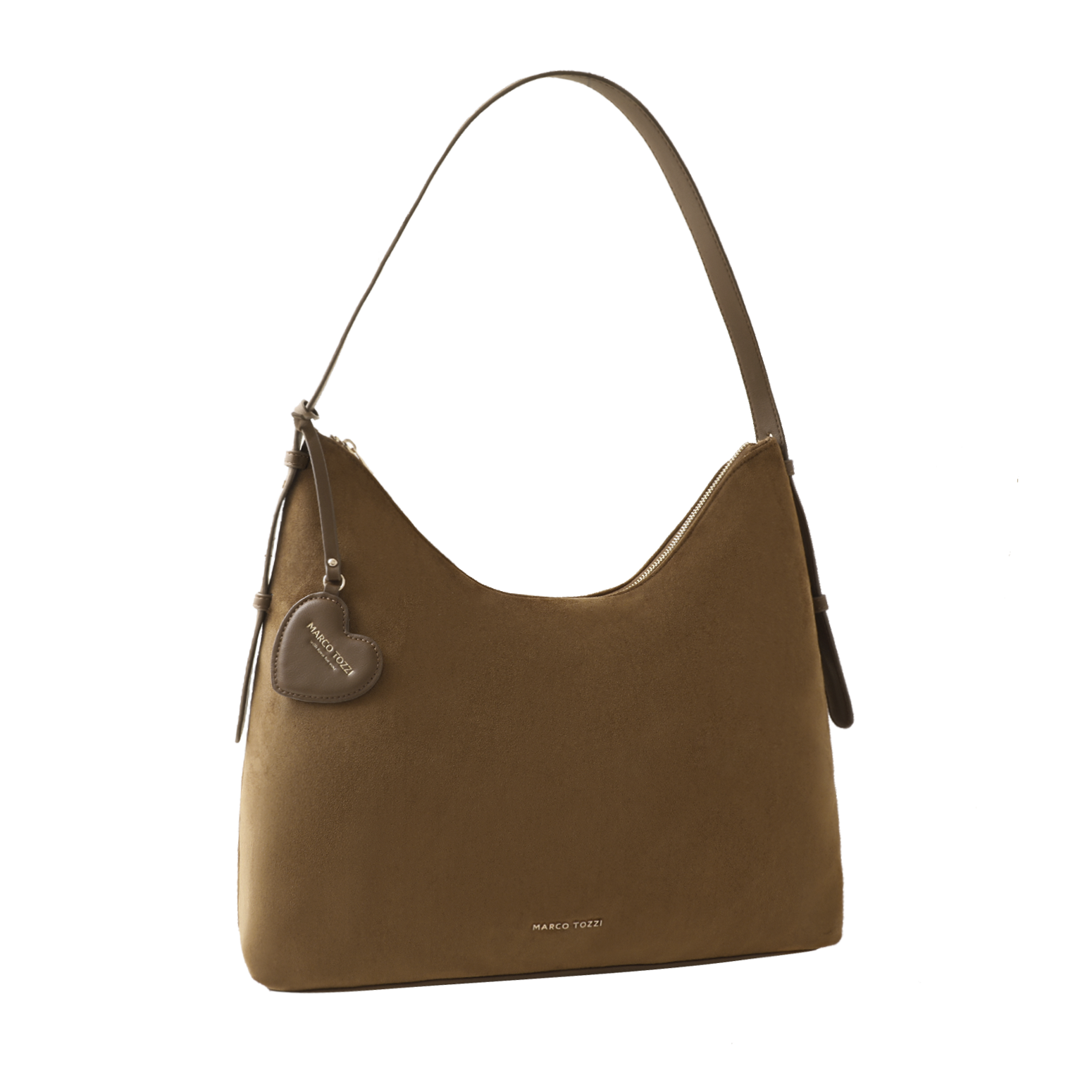 MARCO TOZZI Hobo Sac épaule femme, sac à main avec logo imprimé