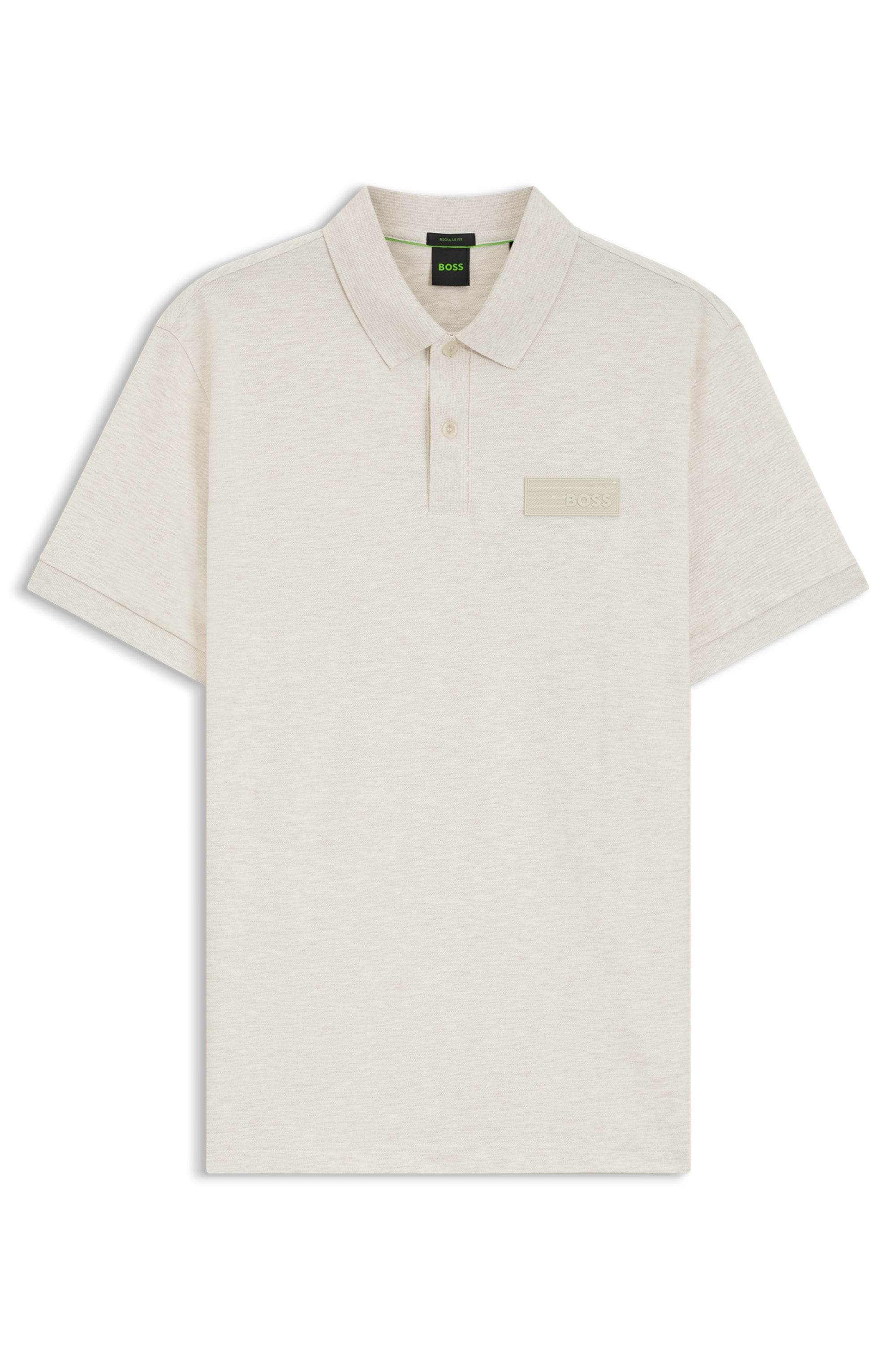 BOSS GREEN Polo »Paddy Structure« Regular Fit, Reine Baumwolle, Logo-Patch
