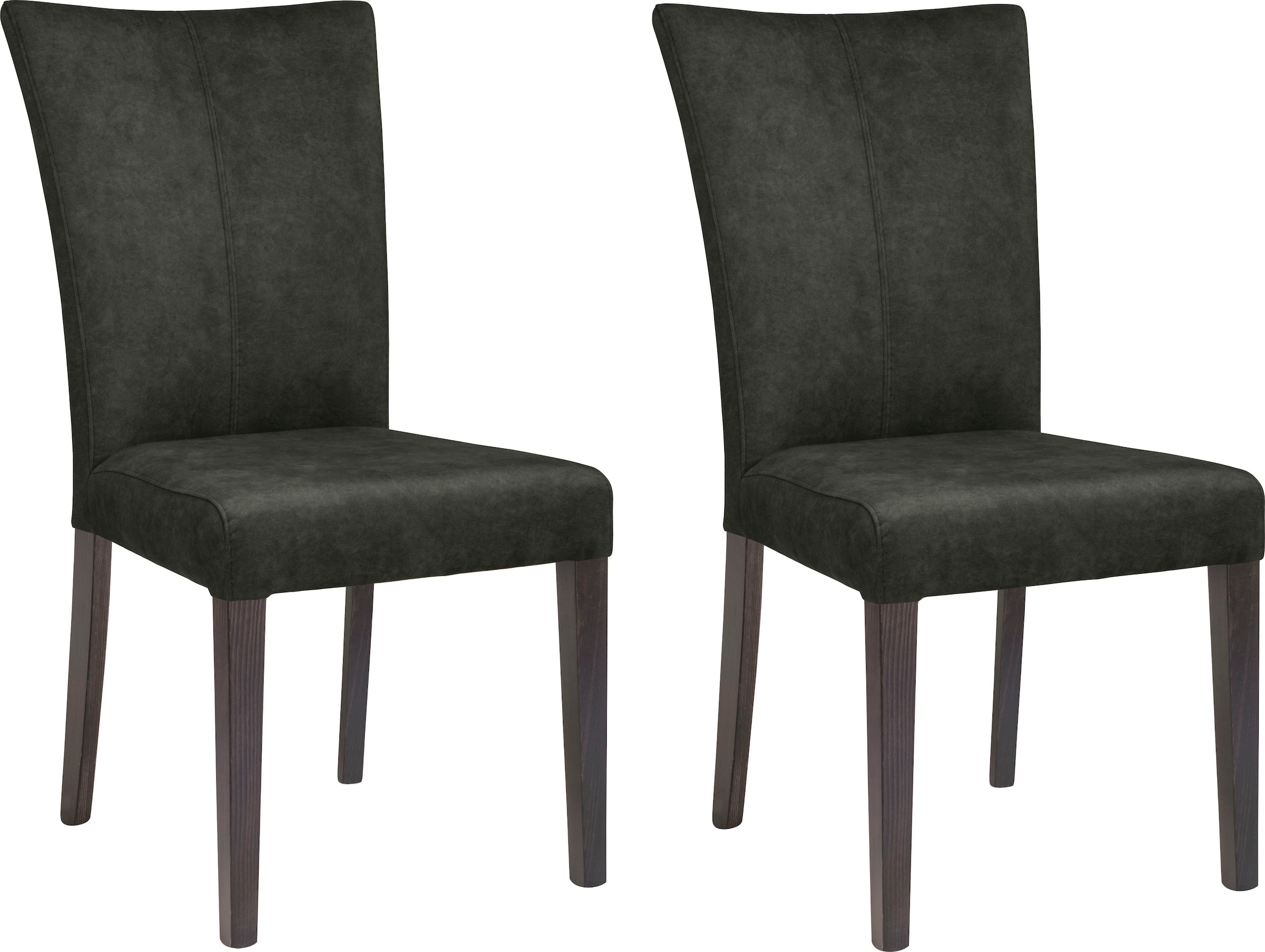 Image of Home affaire 4-Fussstuhl "Aspen" (Set) 2 Stk.Beine aus massiver Buche, wengefarben lackiert