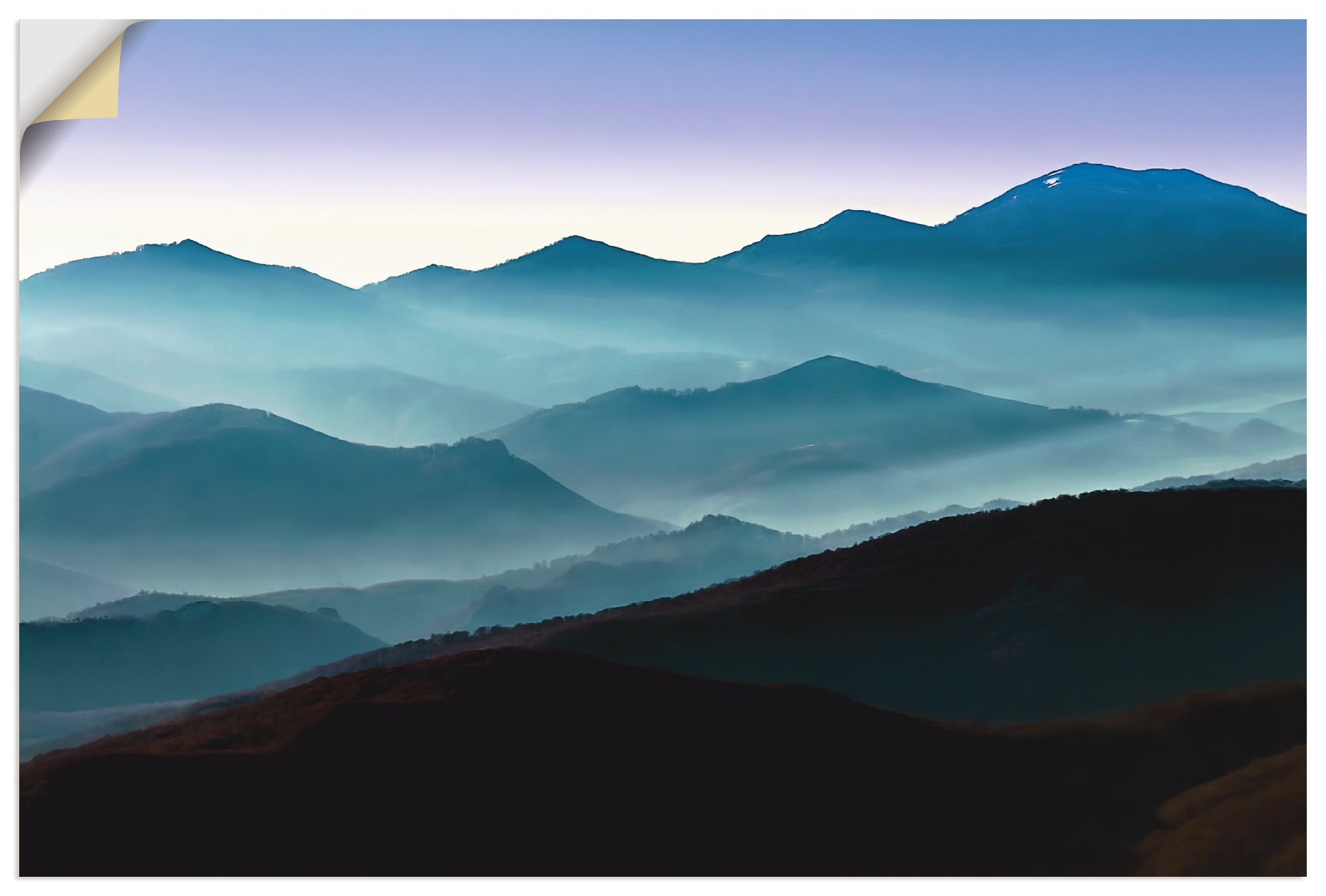 Artland Wandbild »Bergpanorama in versch. Asturien«, Leinwandbild, bequem in als Alubild, oder Grössen (1 Poster Wandaufkleber St.), Berge, kaufen