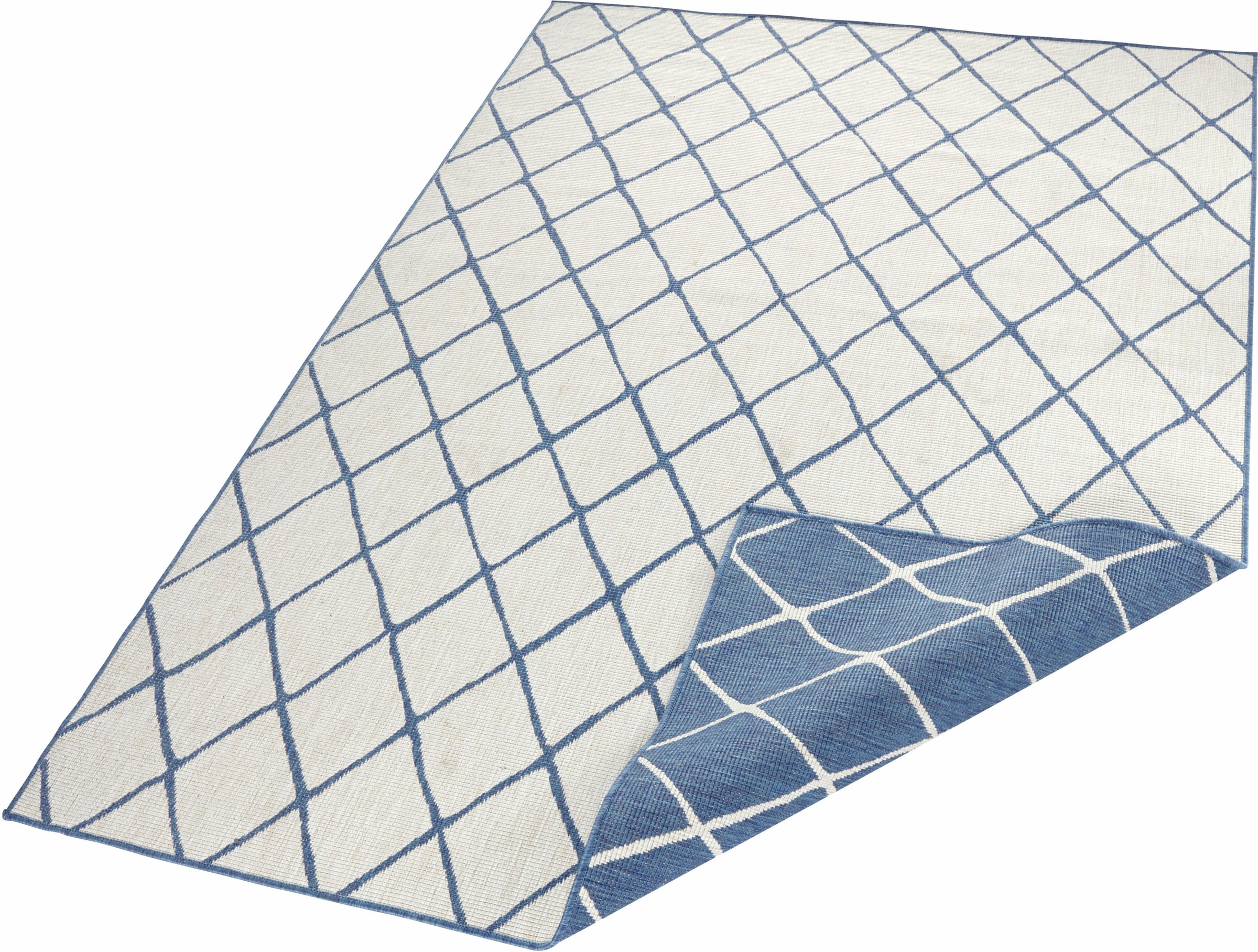 Image of NORTHRUGS Teppich »Malaga«, rechteckig, 5 mm Höhe, In-und Outdoor geeignet, Wohnzimmer, Balkon, Terrasse, Garten, Robust, Pflegeleicht, Flachgewebe, Wendbar bei Ackermann Versand Schweiz