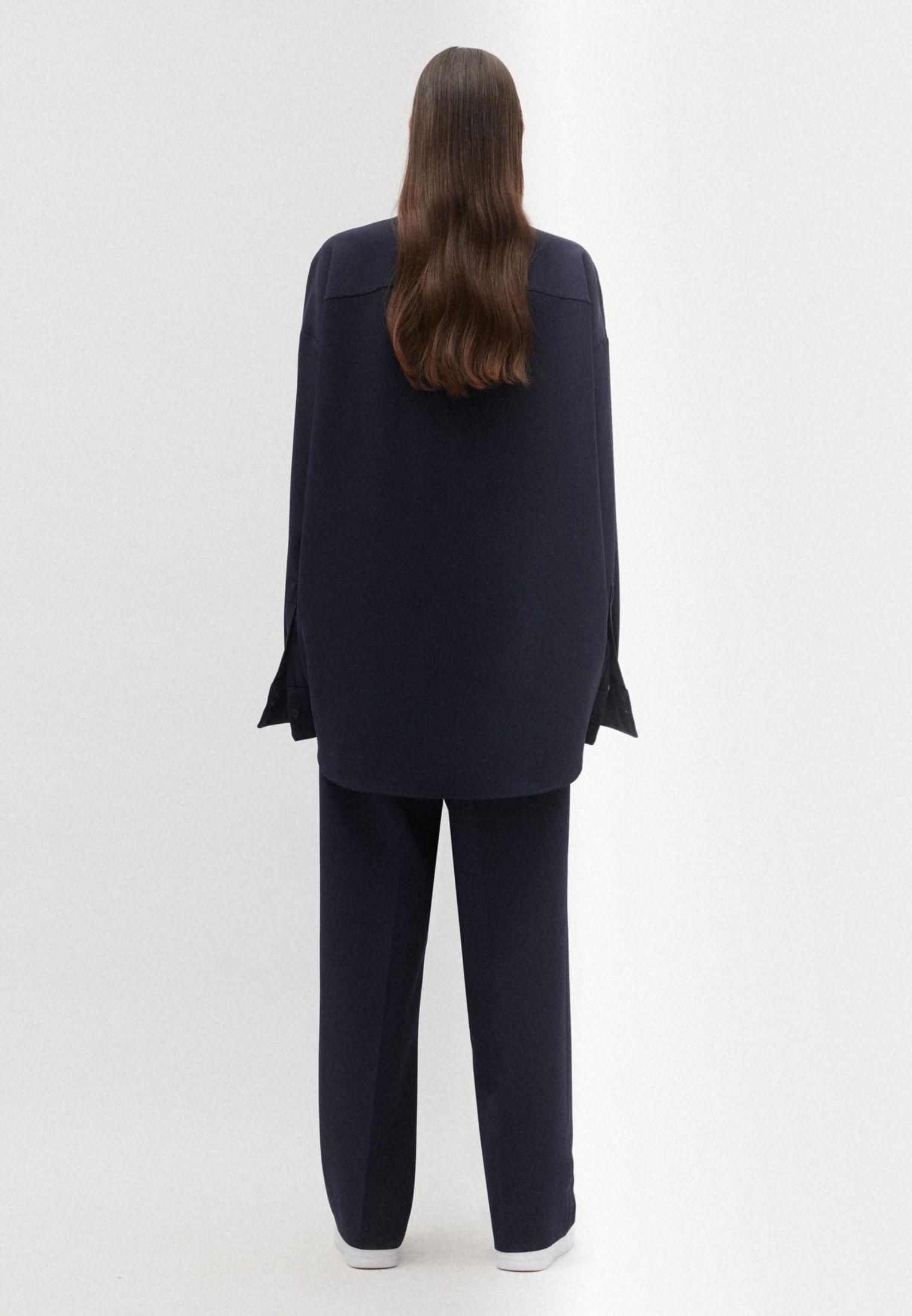 studio seidensticker Businesshemd Oversized Langarm Kentkragen Uni