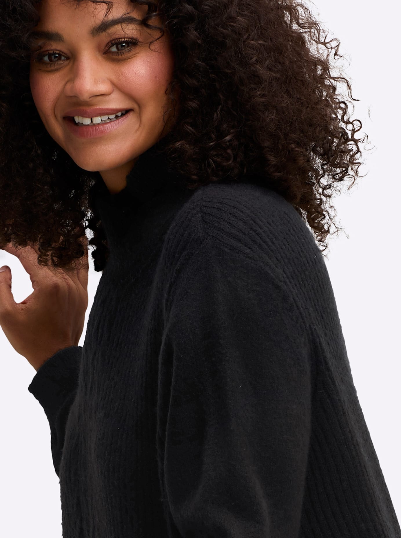 sheego by Joe Browns Pull à col montant »Pullover«