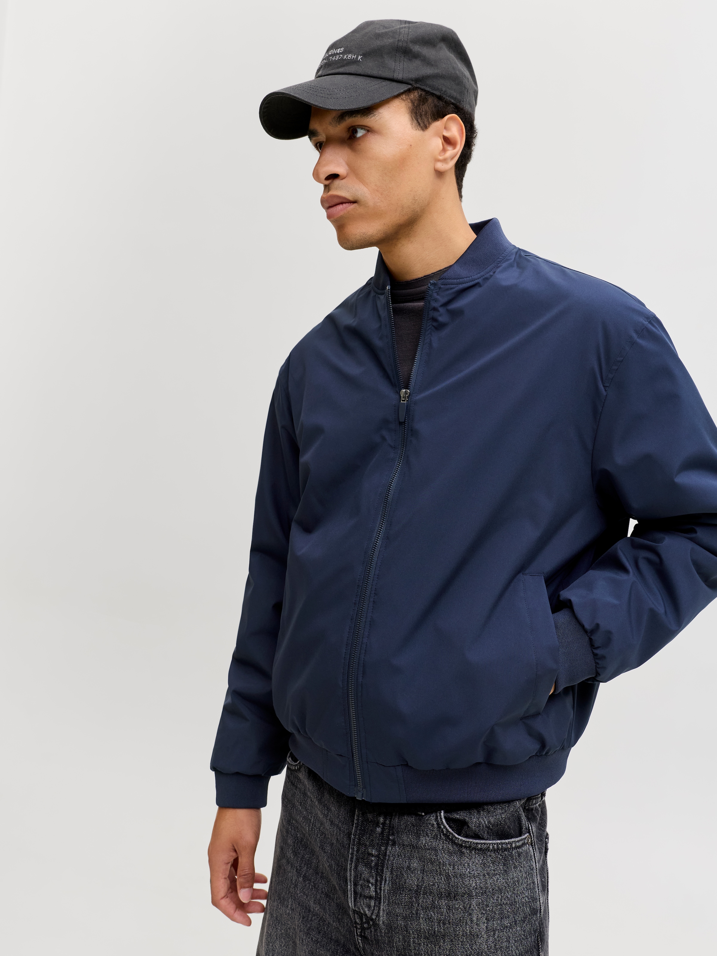 Jack & Jones »JJECHARGE BOMBER JACKET NOOS« ohne Kapuze mit Rippbündchen