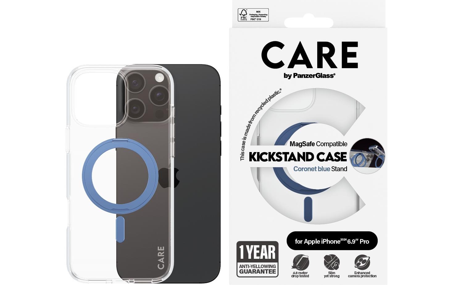 CARE by PanzerGlass Backcover »Feature Kickstand iPhone 16 Pro Max«, iPhone 16 Pro Max