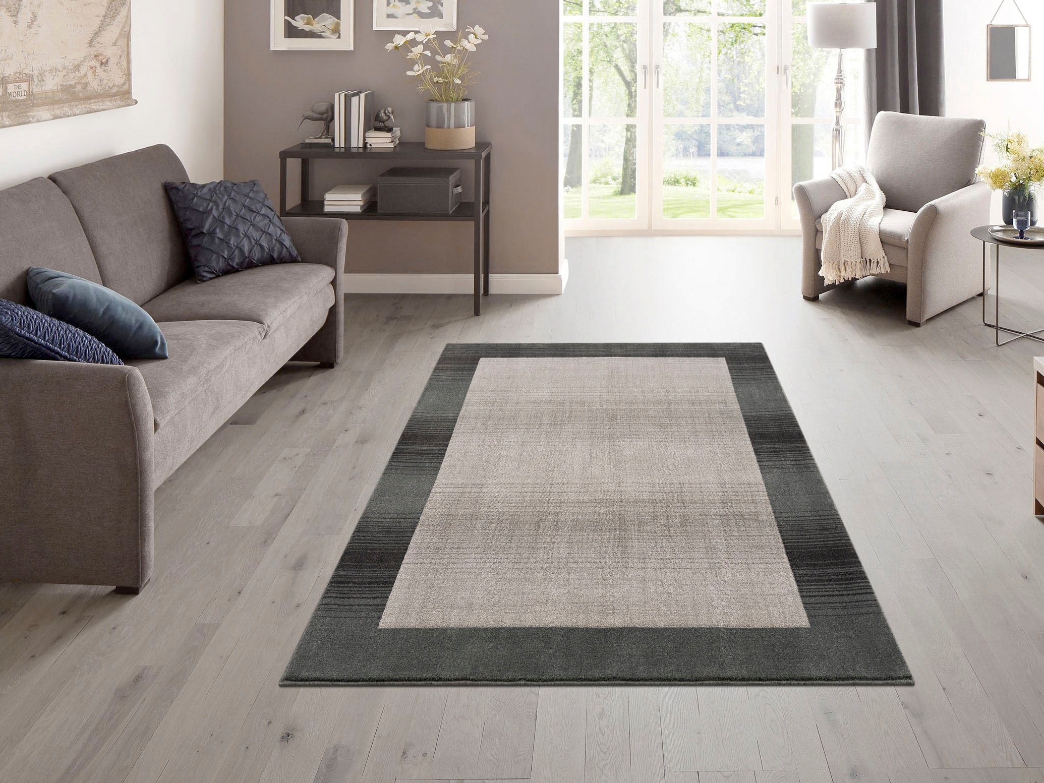 my home Hochflor-Teppich »Vince«, rund, 31 mm Höhe, besonders weich durch Mikrofaser, extra flauschig