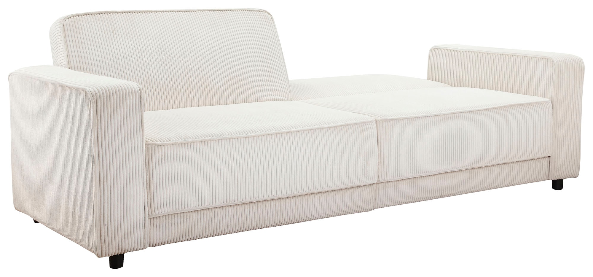 Dorel Home 3-Sitzer »Allie Schlafsofa 225 cm«, Bett-Funktion (108/190cm), trendiger Cord o. pflegeleichter Velours