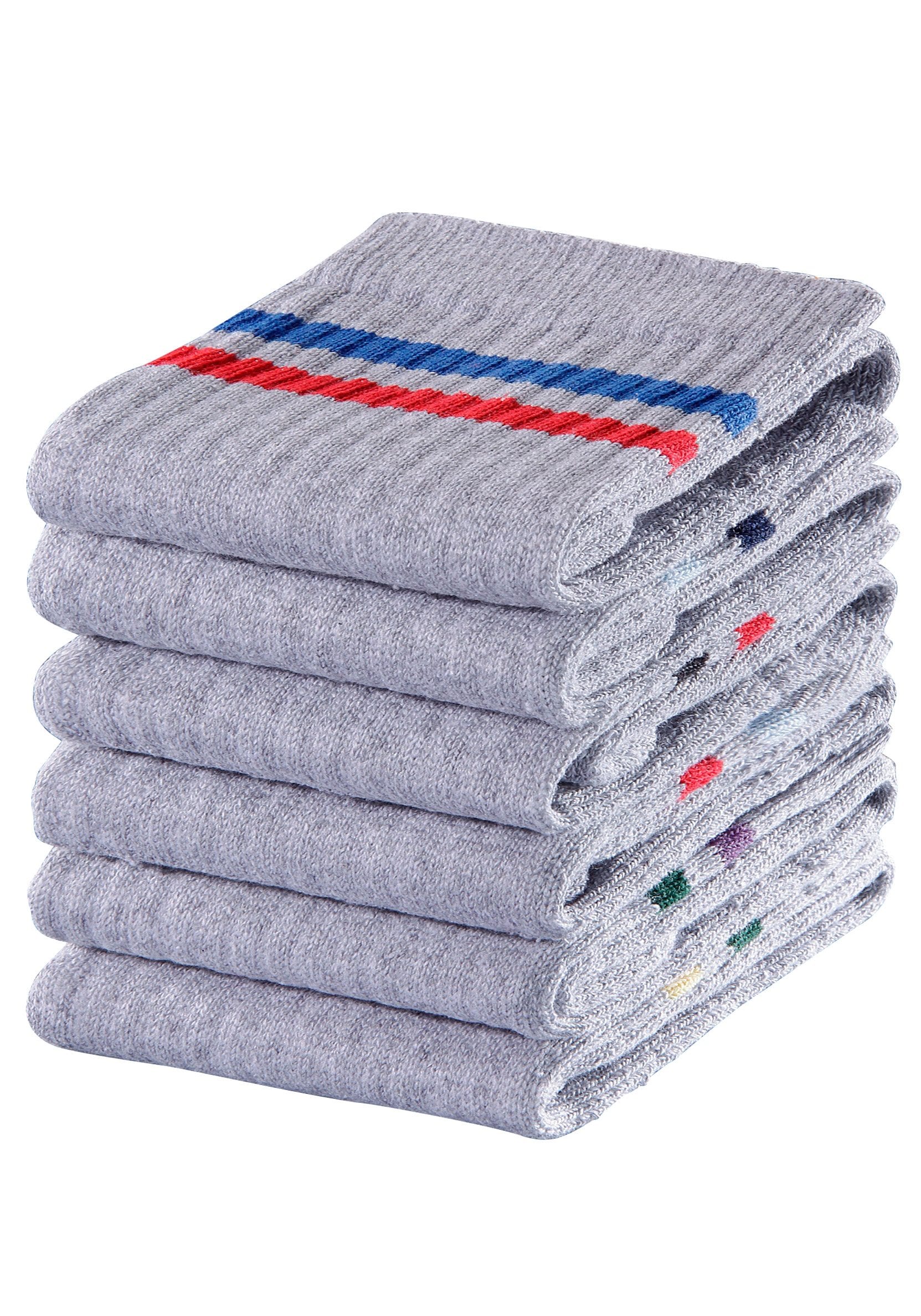 Go in Freizeitsocken Packung, 6 Stk. tlg. mit farbigen Streifen