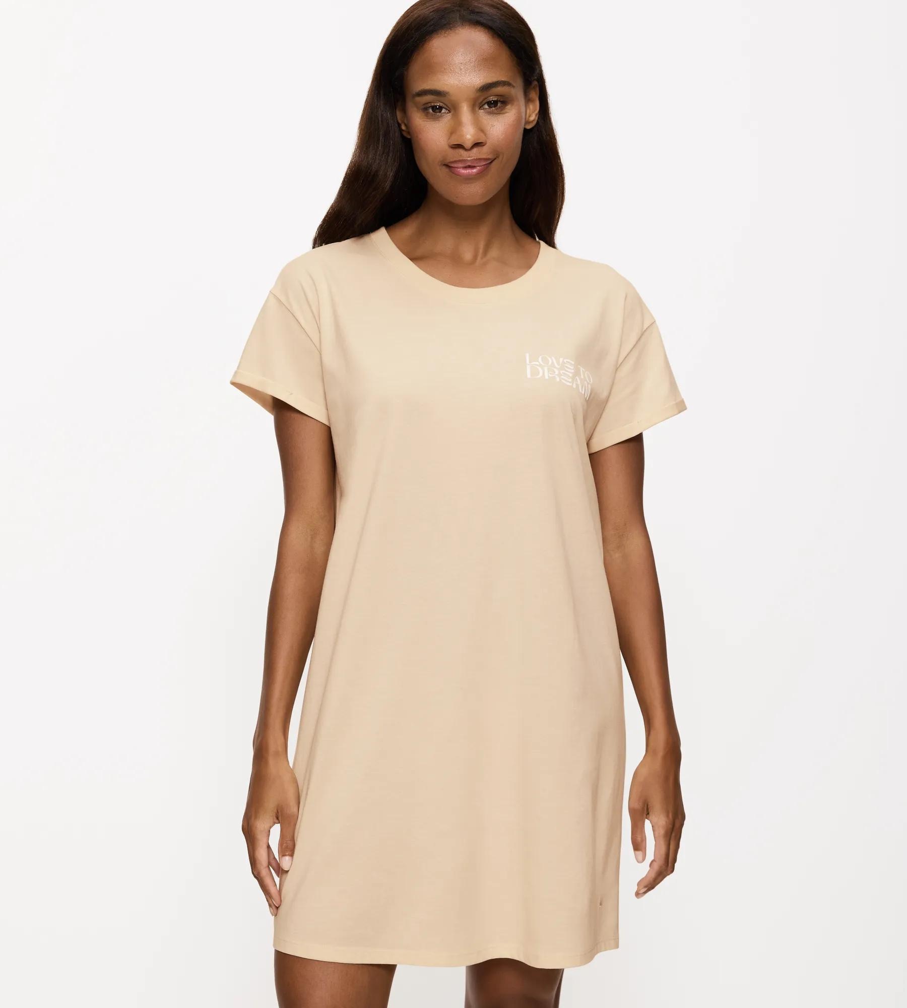 Image of Triumph Nachthemd "Nightdresses NDK X" Ohne Taschen weich, atmungsaktiv, gerippter Rundhalsausschnitt, Kurzarm