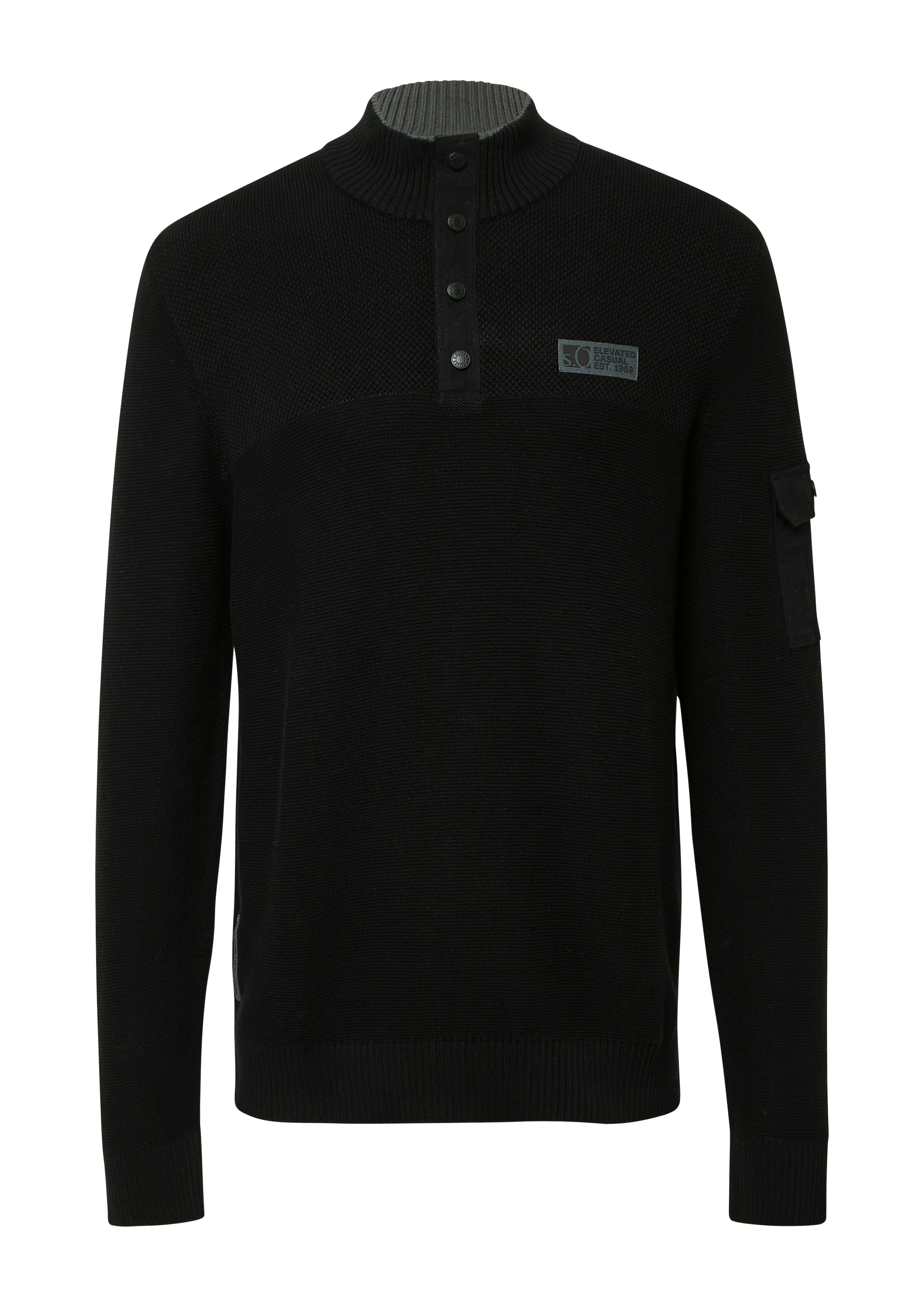s.Oliver Pull en tricot avec broderie logo