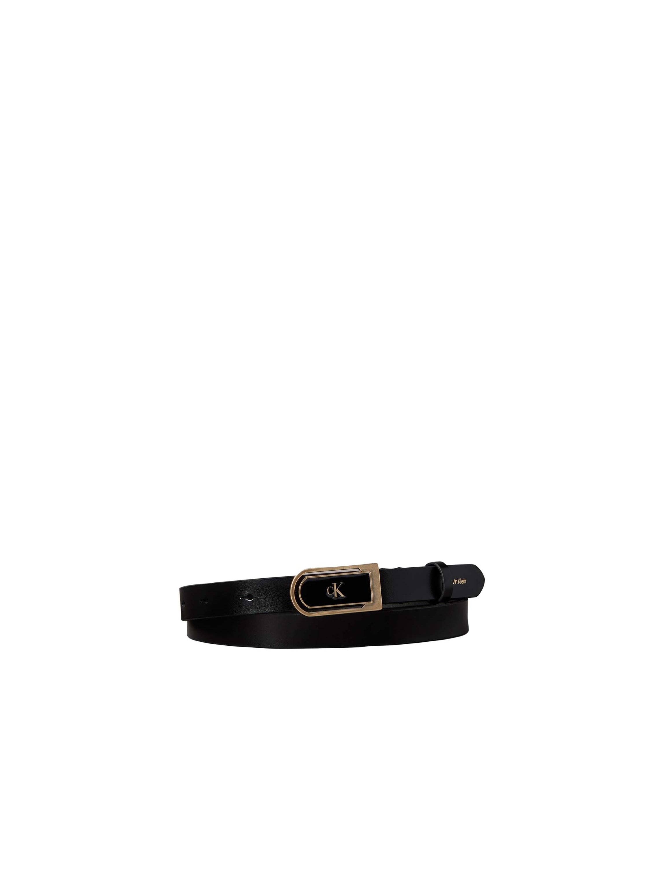 Image of Calvin Klein Jeans Ledergürtel "ROUND CK ENAMEL PLAQUE 20MM" Regular fit und grössenverstellbar