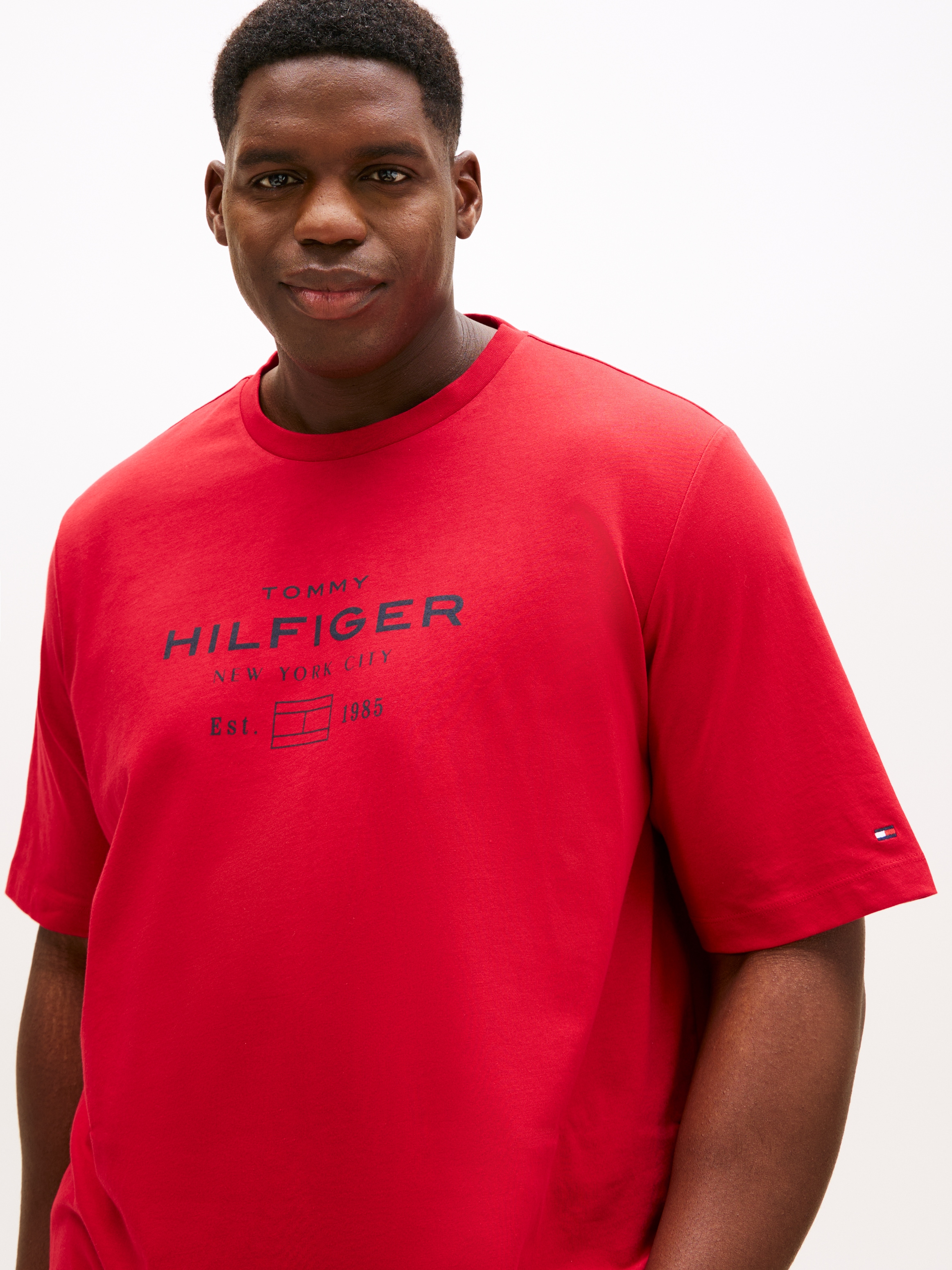 Tommy Hilfiger Big & Tall T-Shirt »HILFIGER STACK GRAPHIC TEE«, Grosse Grössen
