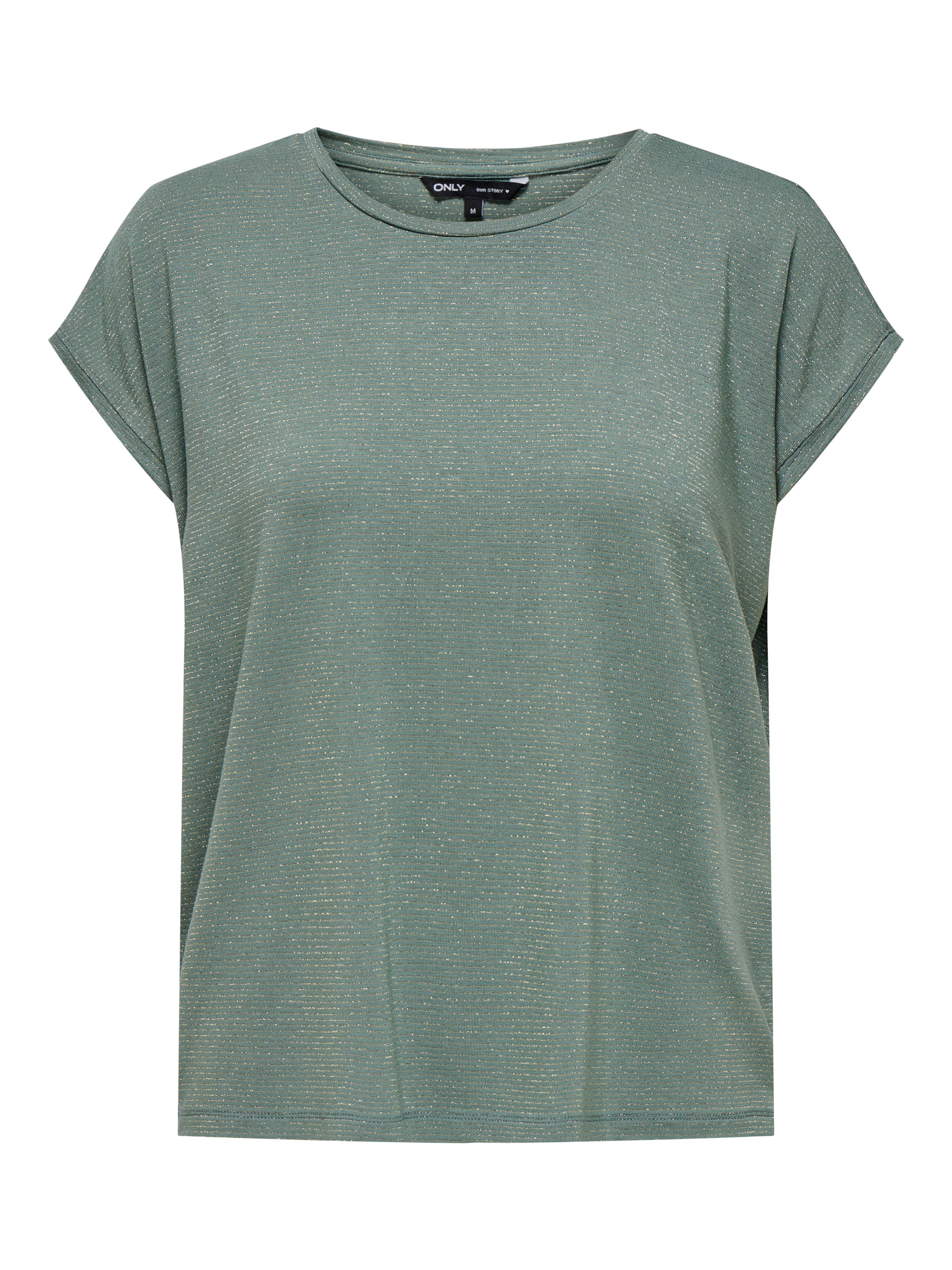 ONLY T-shirt à manches courtes »ONLCLAUDIA S/S GLITTER STRIPE TOP JRS«
