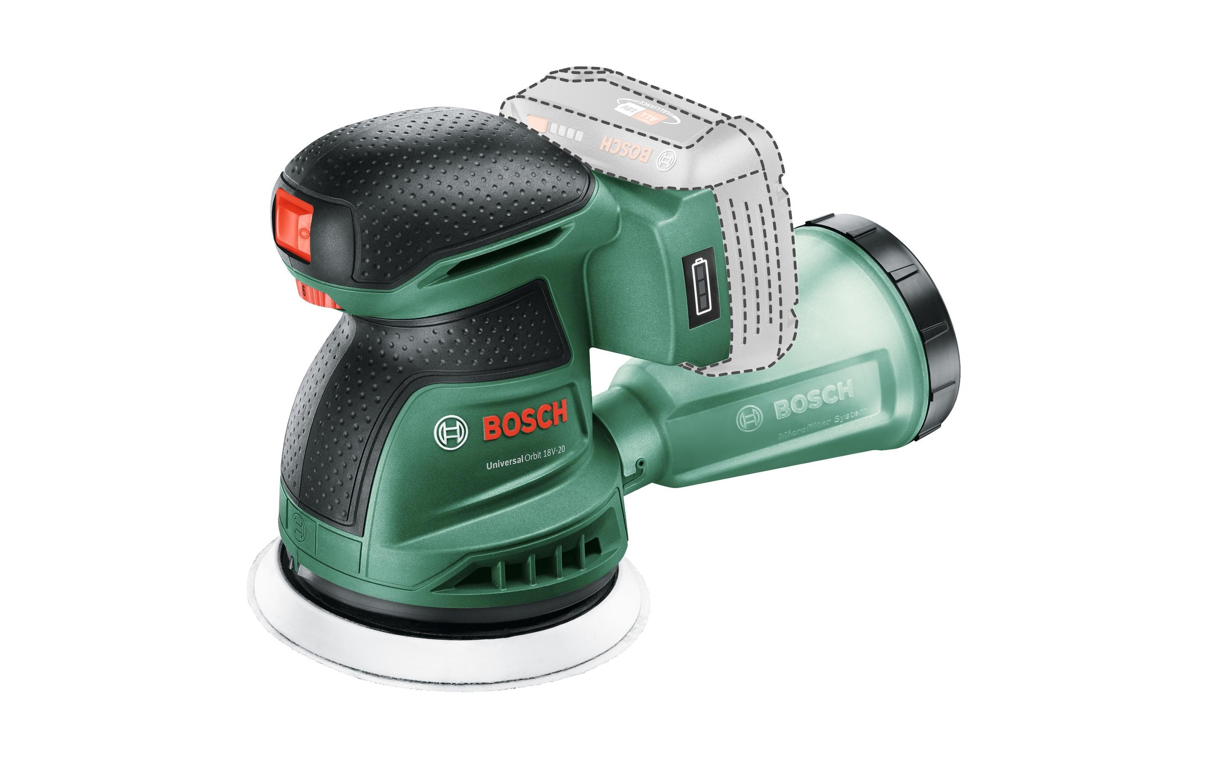 Image of BOSCH Akku-Exzenterschleifer "UniversalOrbit 18 V-20"