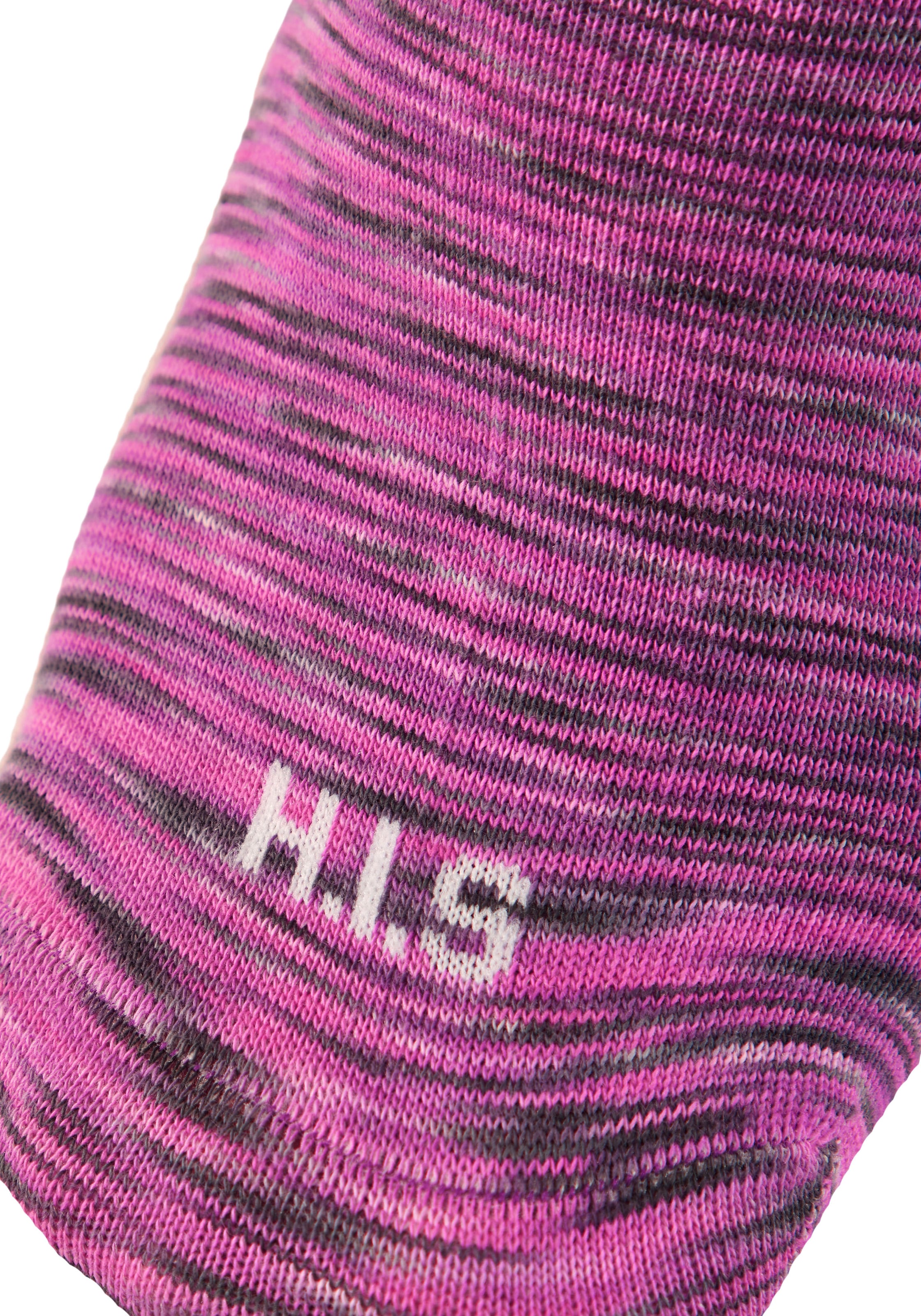 H.I.S Chaussettes courtes Paquet, 6 Couple tlg. unifarben und meliert in einer Packung