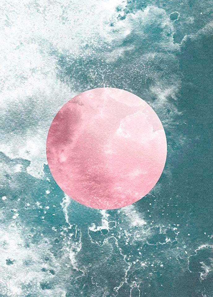 Image of Komar Poster »Solum Aqua«, Abstrakt, Höhe: 70cm bei Ackermann Versand Schweiz