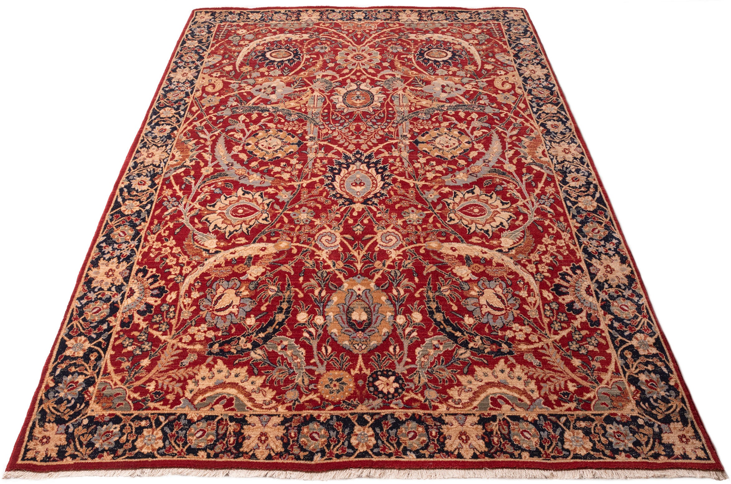 Image of THEKO Wollteppich »Saharna 6650«, rechteckig, 10 mm Höhe, reine Wolle, Orient-Optik, mit Fransen, ideal im Wohnzimmer & Schlafzimmer bei Ackermann Versand Schweiz