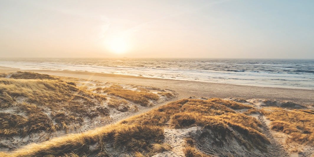 Image of Bönninghoff Leinwandbild "Wandbild STRAND SONNENUNTERGANG 50x100 cm – Leinwandbild Keilrahmen" Küste Meer Natur Sonnenuntergang Strand 1 Stk. tlg. auf Keilrahmen gespannt