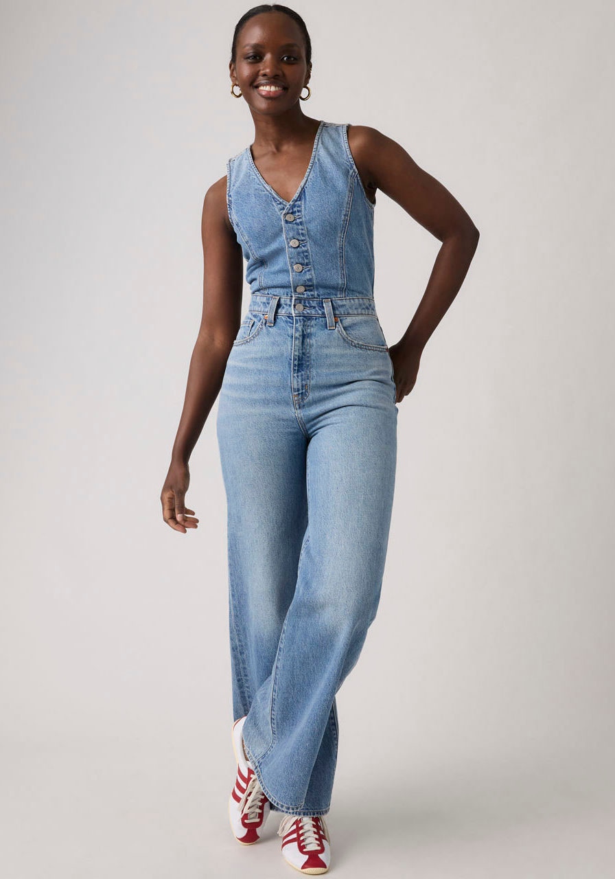 Image of Levis Overall "DNM VEST WIDELG JUMPSUIT" figurbetonende Passform mit weiter Beinform