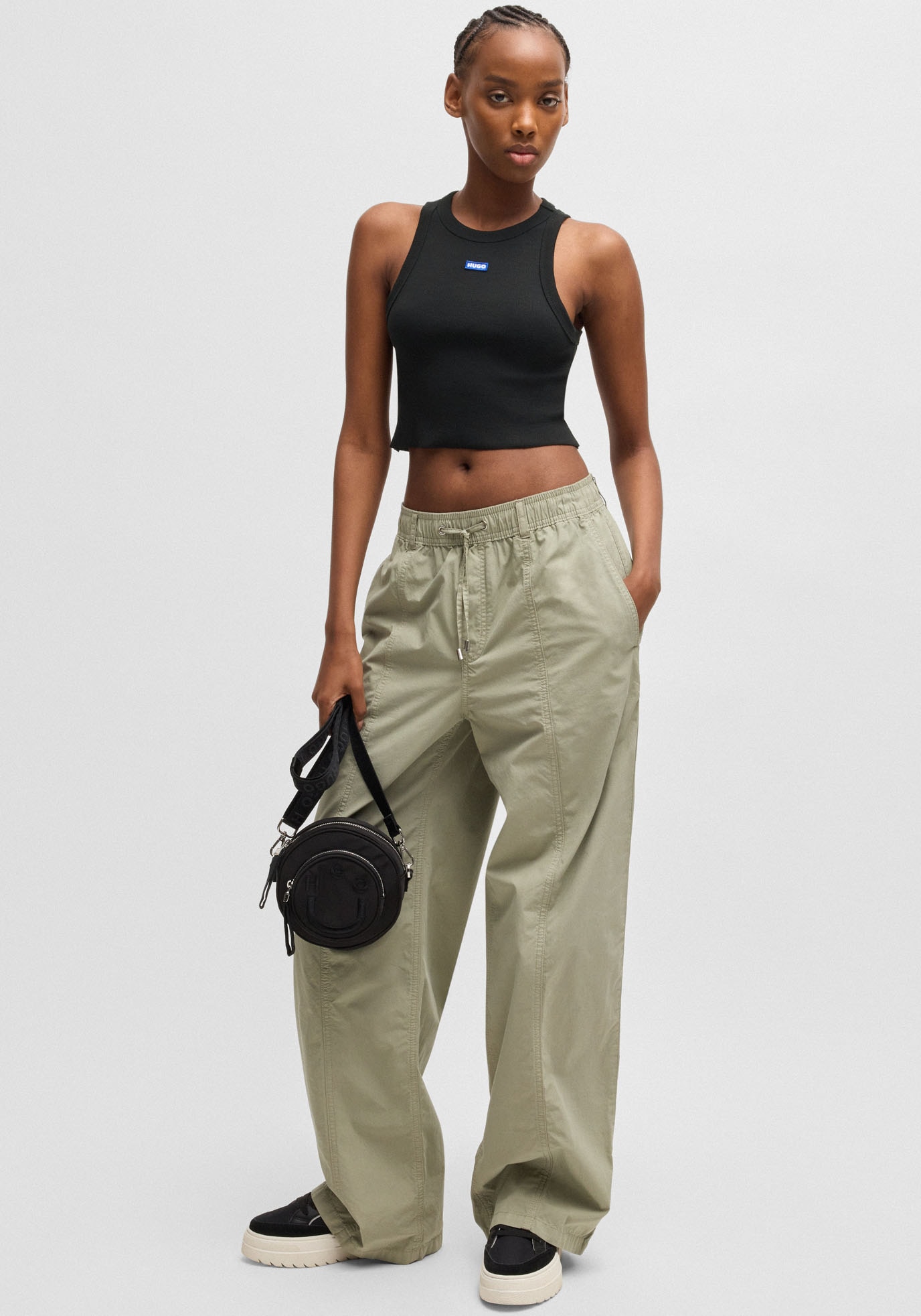 HUGO Blue Tanktop »Baby Tank«, Cropped-Form