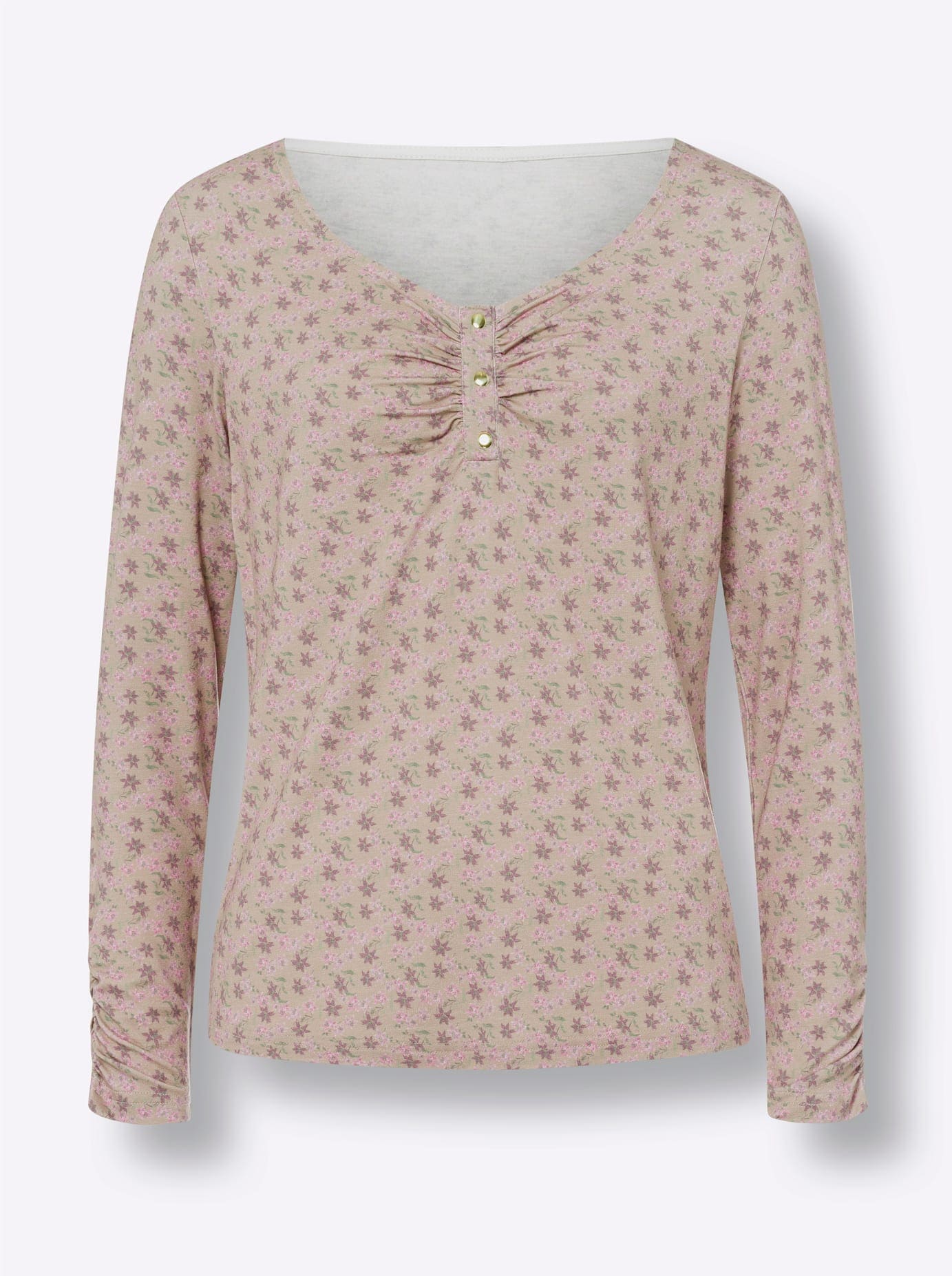 heine Langarmshirt »Druck-Shirt«, (1 tlg.)