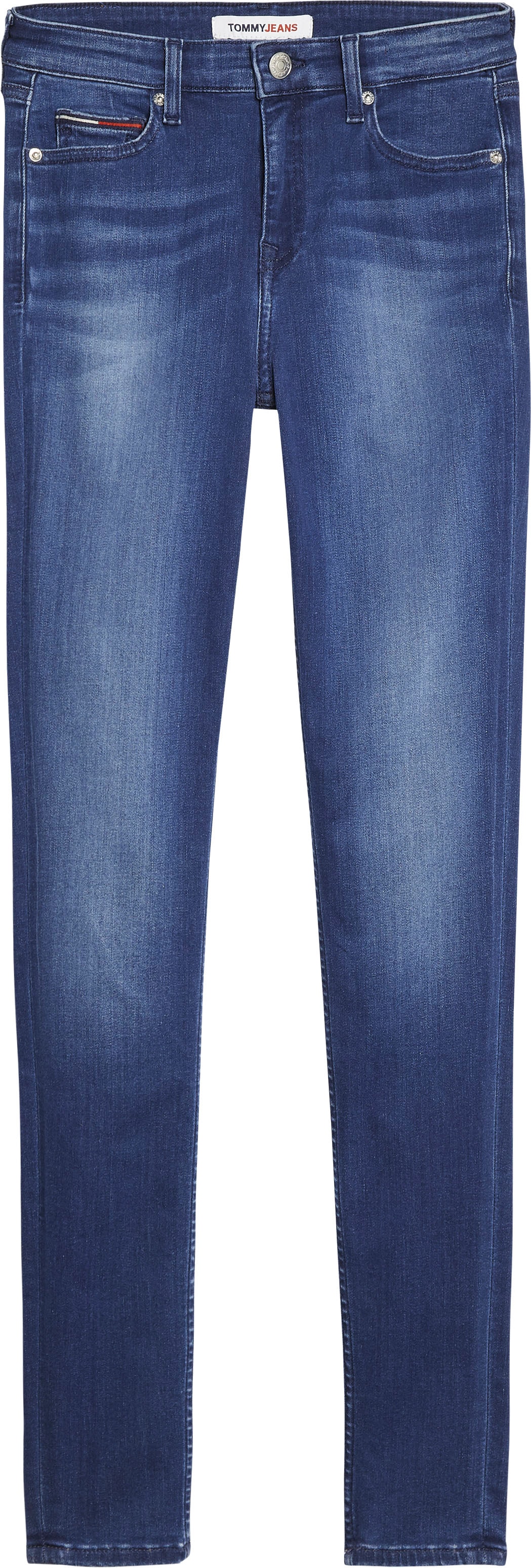 ♕ Tommy Jeans Skinny-fit-Jeans »NORA MR SKNY«, mit Tommy Jeans Logo-Badge &  Stickereien versandkostenfrei kaufen