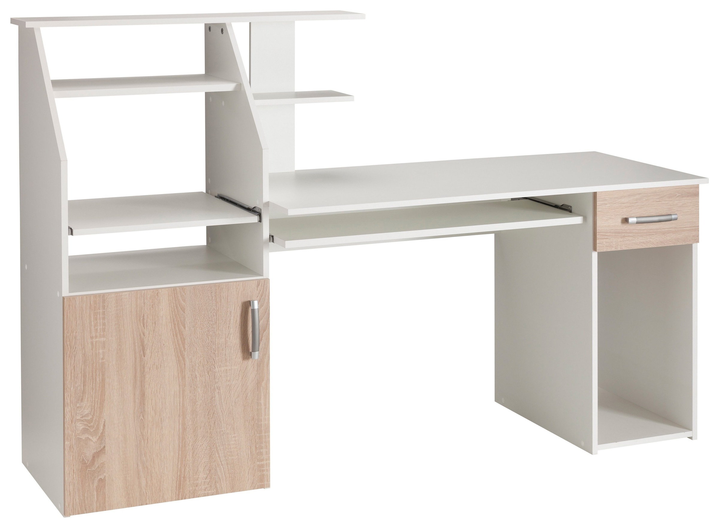 VOGL Möbelfabrik Schreibtisch »Don«, mit Tastatur- & Druckerauszug, Breite 137,5 cm, Made in Germany