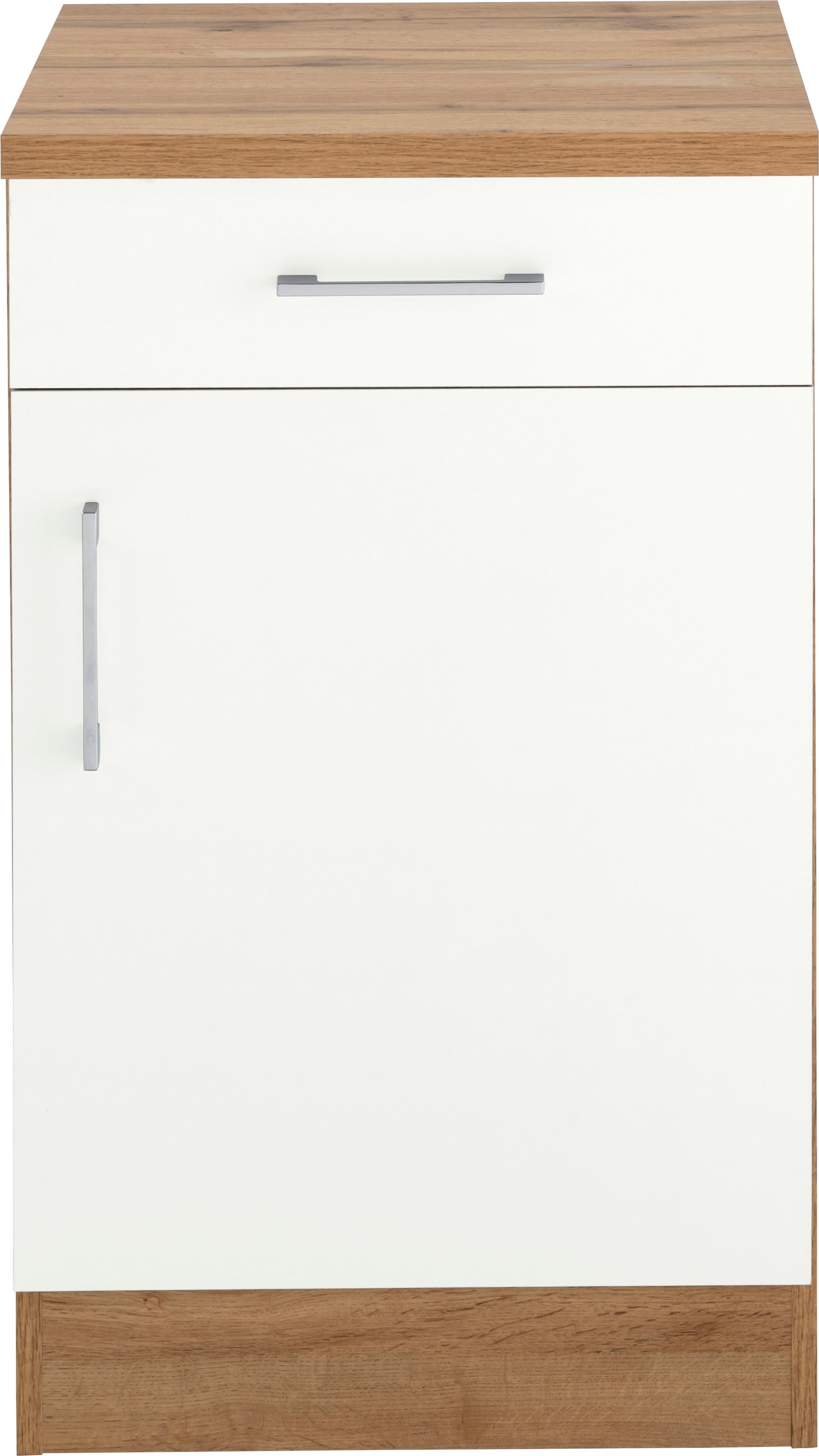 KOCHSTATION Armoire basse »KS-Colmar« 50 cm, avec poignée en métal, pour beaucoup de rangement