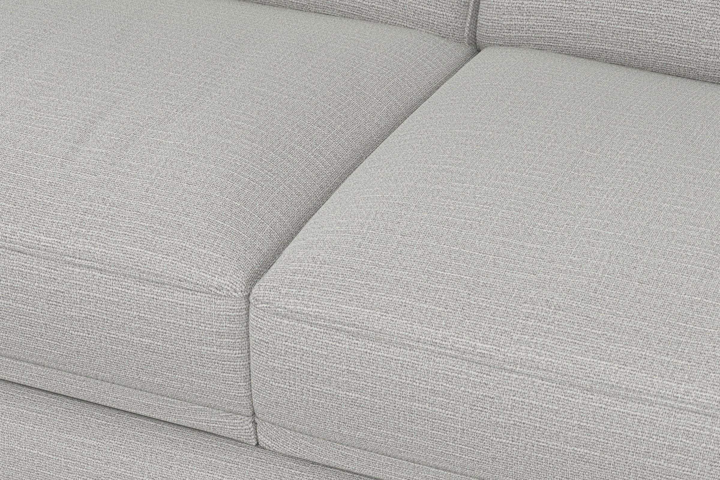 sit&more Ecksofa »Dundee L-Form« mit Federkern und Edelstahlfüssen, wahlweise mit Kopfteilverstellung