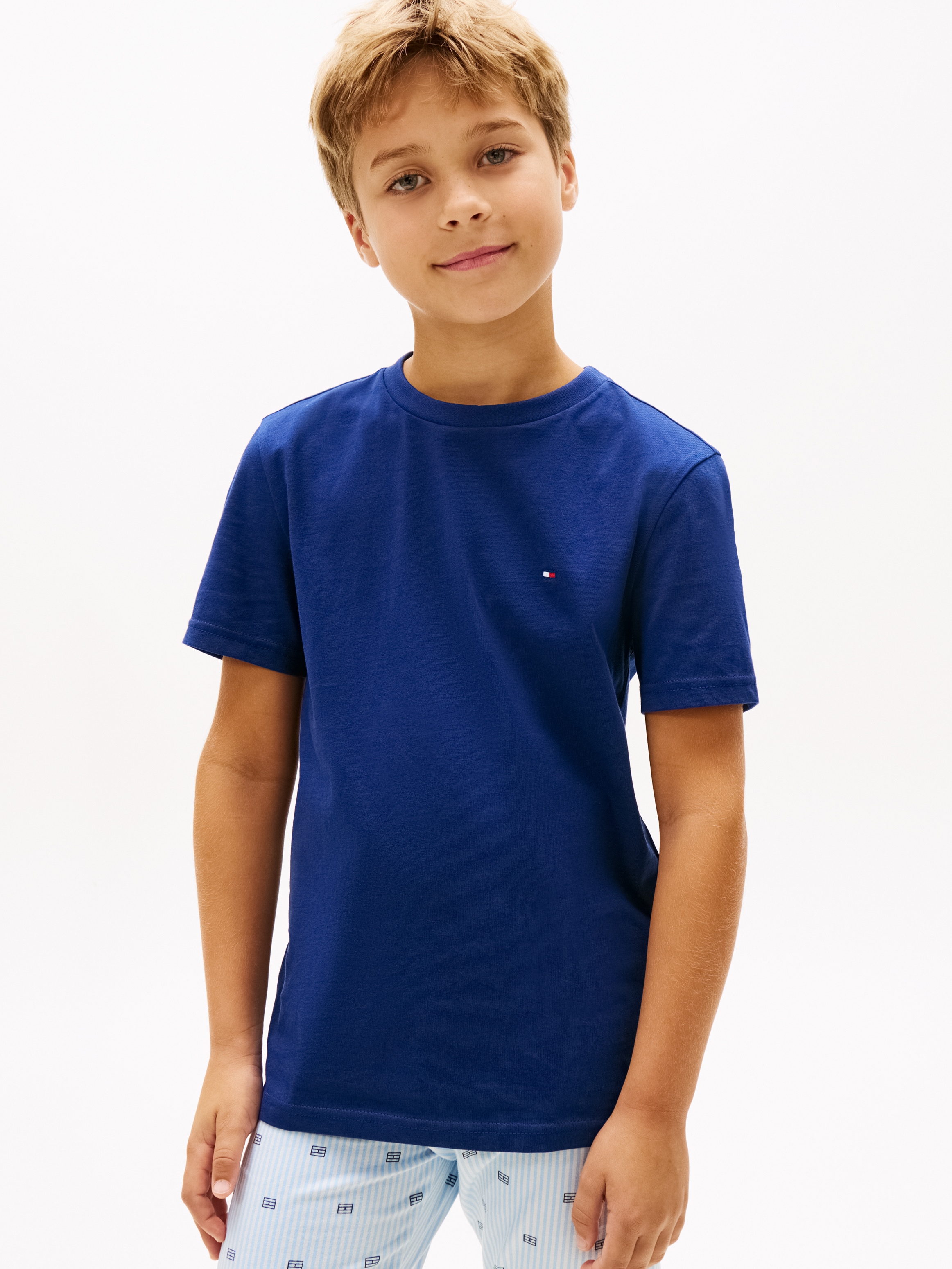 Tommy Hilfiger Underwear T-Shirt »2 PK SS TEE mit Stickerei und Rundhals im 2er-Pack« Packung, 2er-Pack, 2 tlg. unifarben, casual, regular fit, Baumwolle, Rundhals