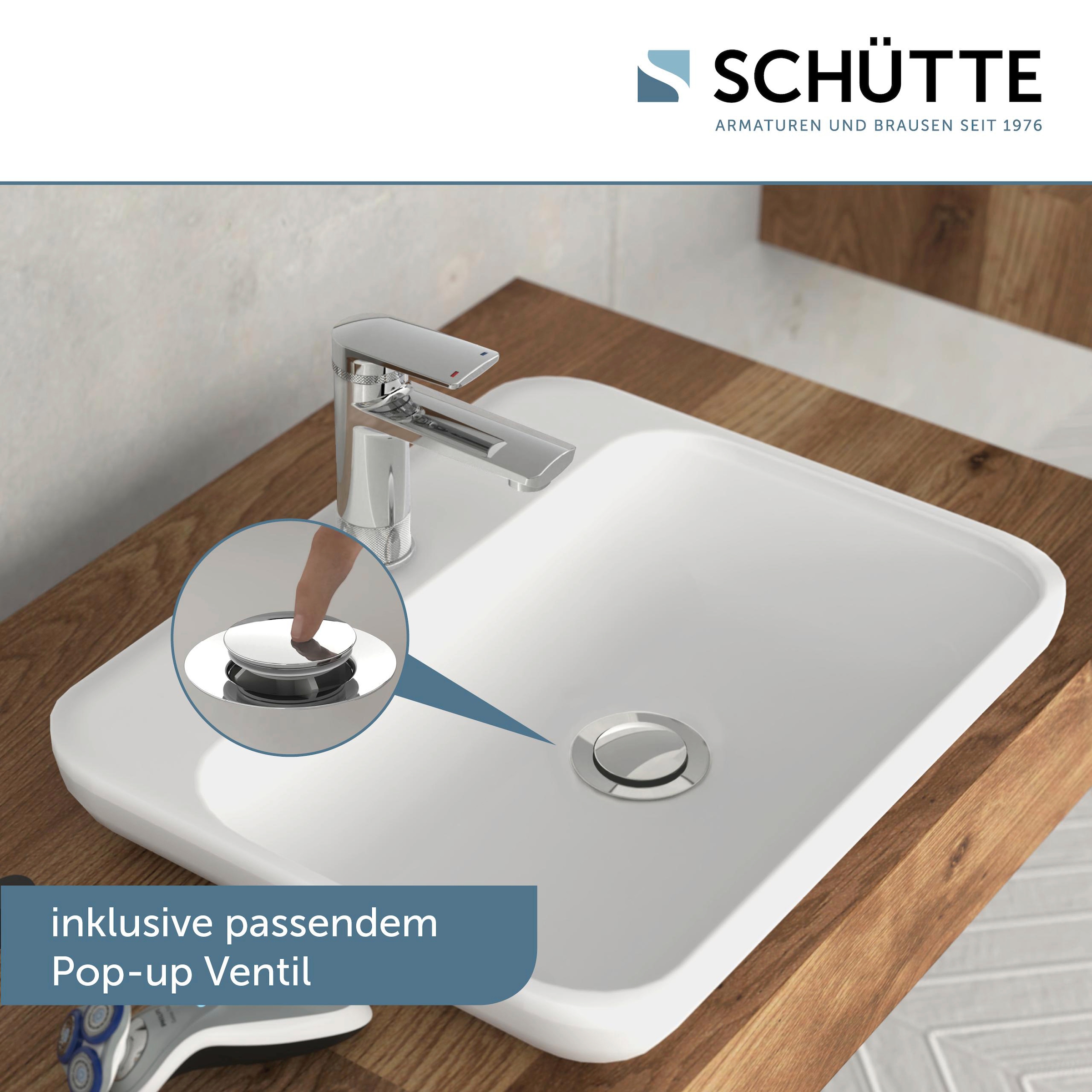 Schütte Robinet de lavabo »Liverpool« Robinet avec garniture de vidange, mitigeur avec bouchon de vidange pop-up