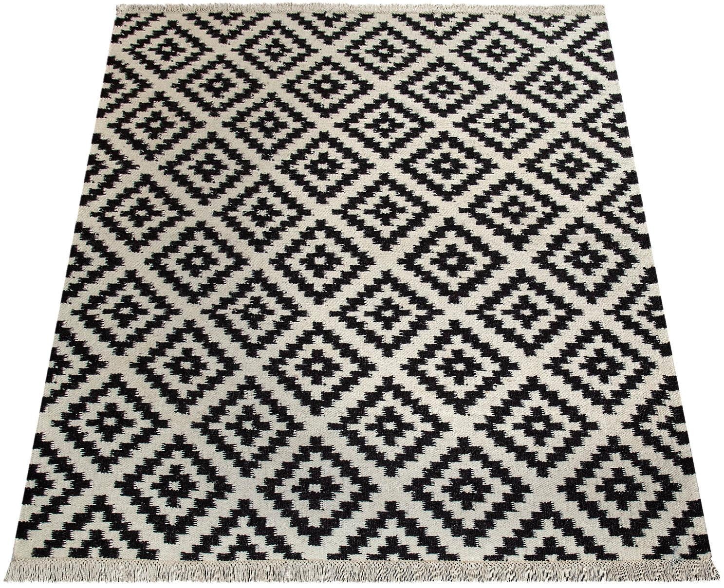 günstig »Brugge Outdoor modernes Teppich gemetrisches Muster, kaufen Home In- Flachgewebe, rechteckig, Paco und geeignet 224«,