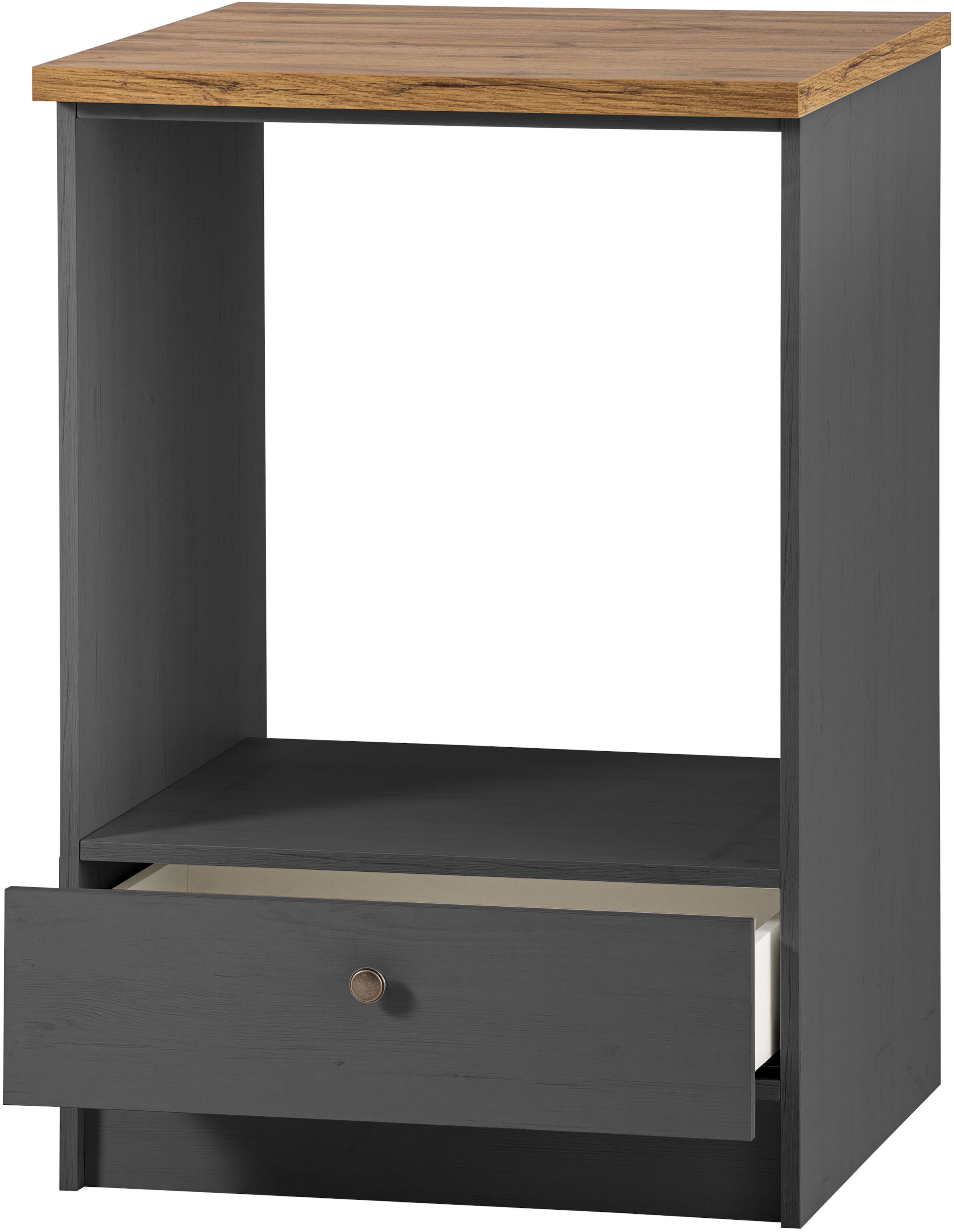 KOCHSTATION Herdumbauschrank »KS-Westminster, Herdumbau, Unterschrank, Ofenschrank, Küchenschrank« Breite 63 cm, Nischenmass B/T/H 56,8/62,5/58,8 cm, mit 1 Schubkasten