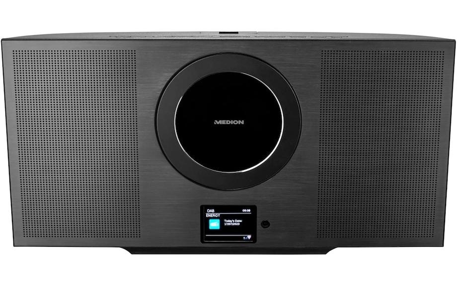 Medion® Stereoanlage »P66348 Schwarz«, (Bluetooth Digitalradio (DAB+)-Internetradio-FM-Tuner)