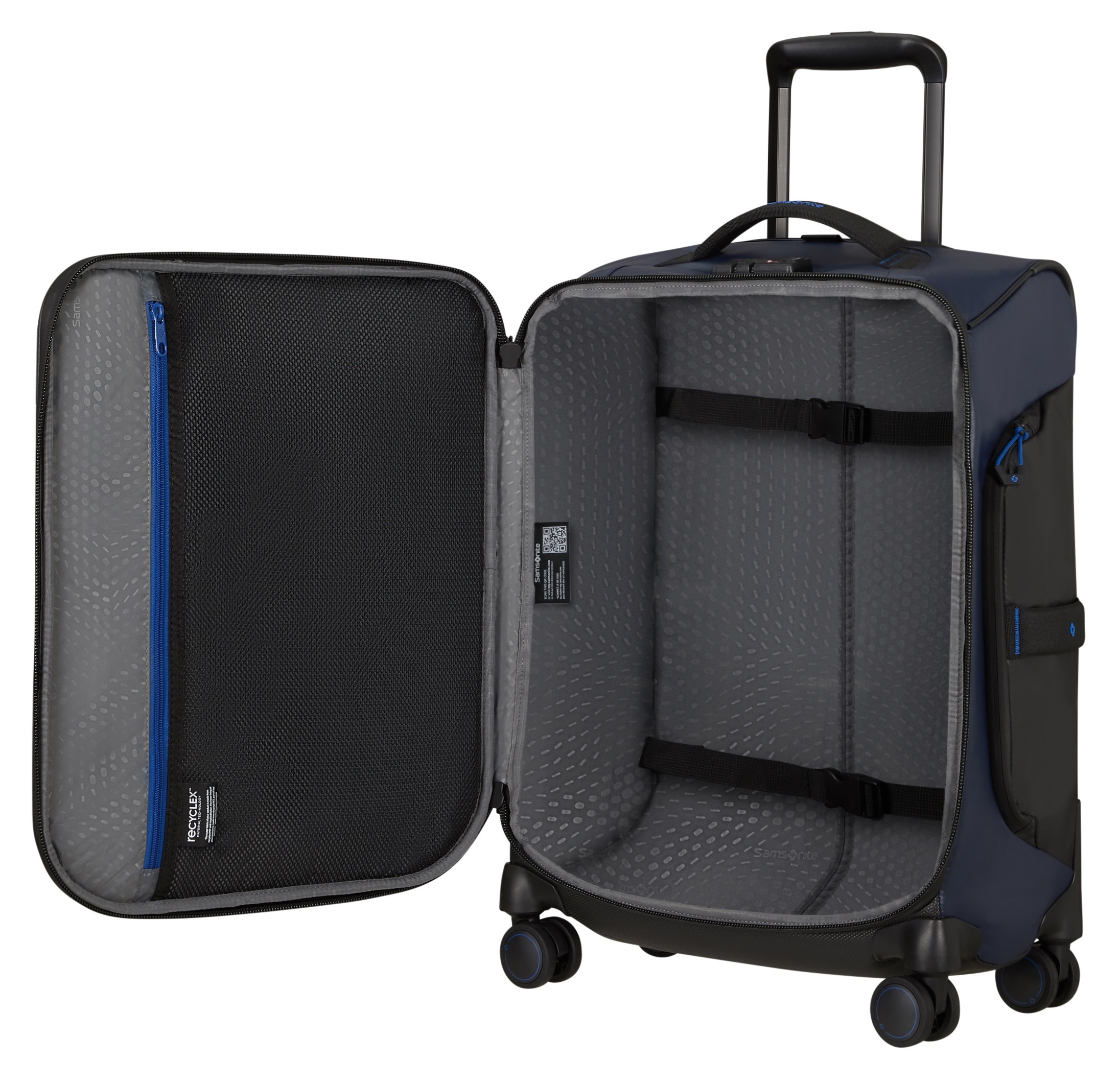 Samsonite Weichgepäck-Trolley »ECODIVER, verschiedene Grössen und Farben« 50 l 4 Rollen mit Reissverschluss-Deckelfach und Fronttasche