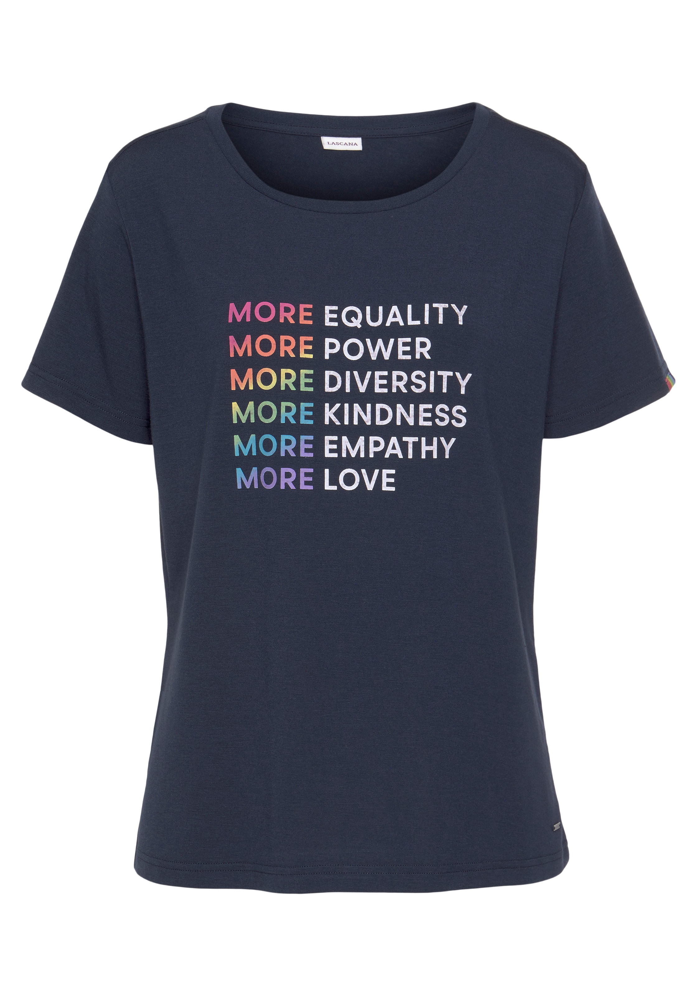 Image of LASCANA T-Shirt, mit Pride-Frontdruck bei Ackermann Versand Schweiz