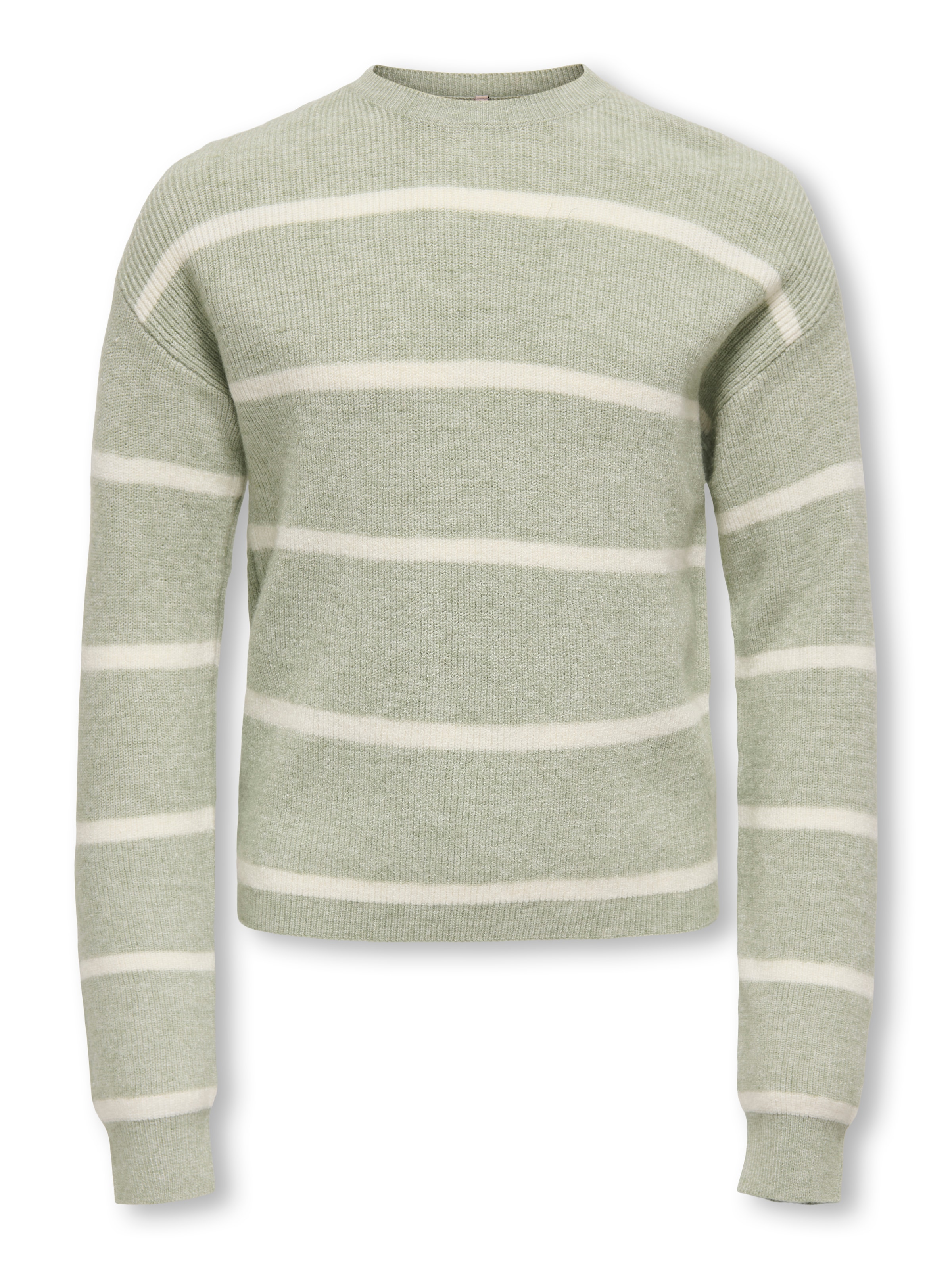 Image of KIDS ONLY Strickpullover "KOGFRANCA SHORT L/S STRIPE KNT NOOS" Viskosemischung, loose fit