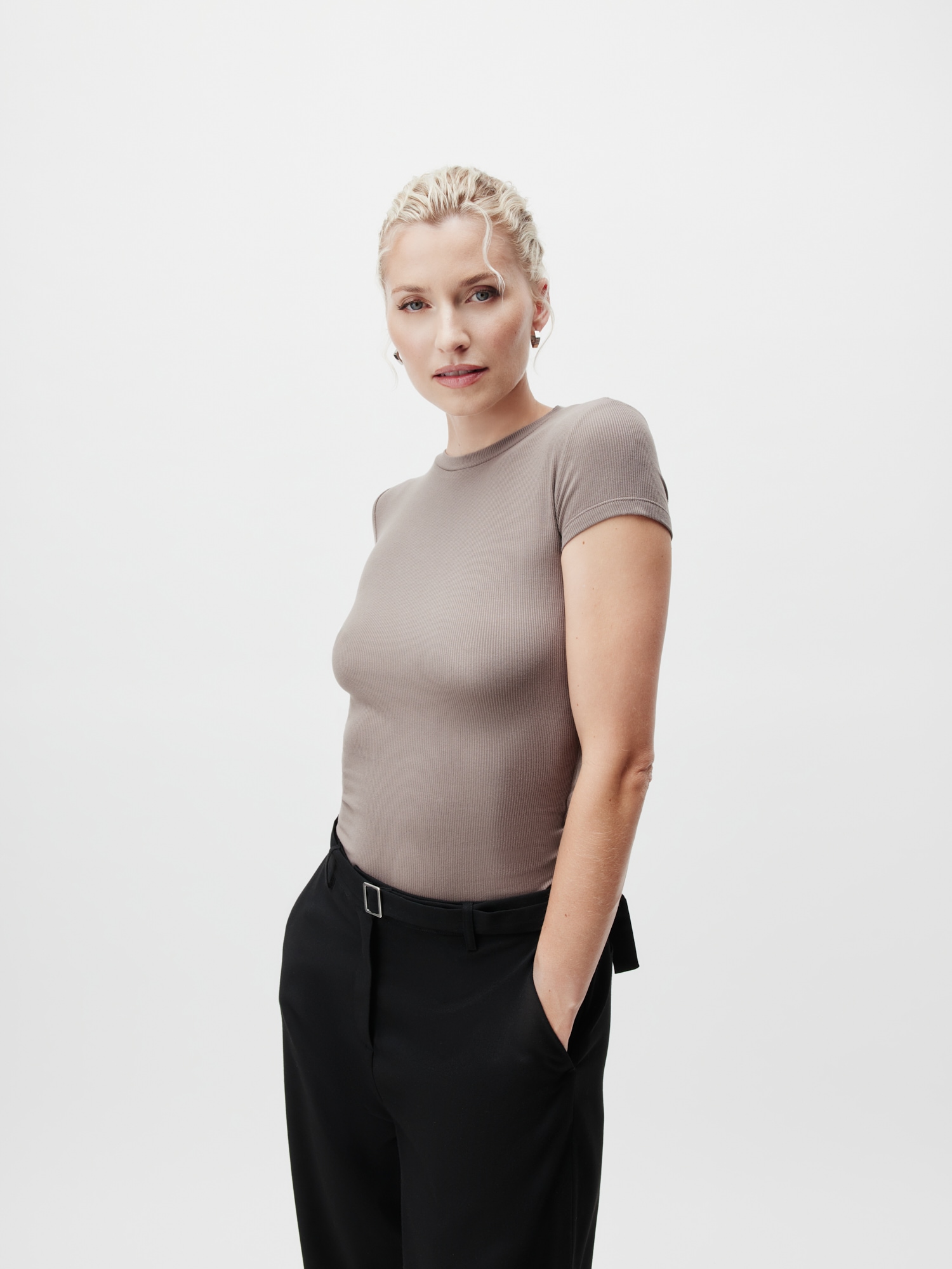 LeGer T-shirt »Cindy, LeGer by Lena Gercke« Figurbetont mit Rundhalsausschnitt