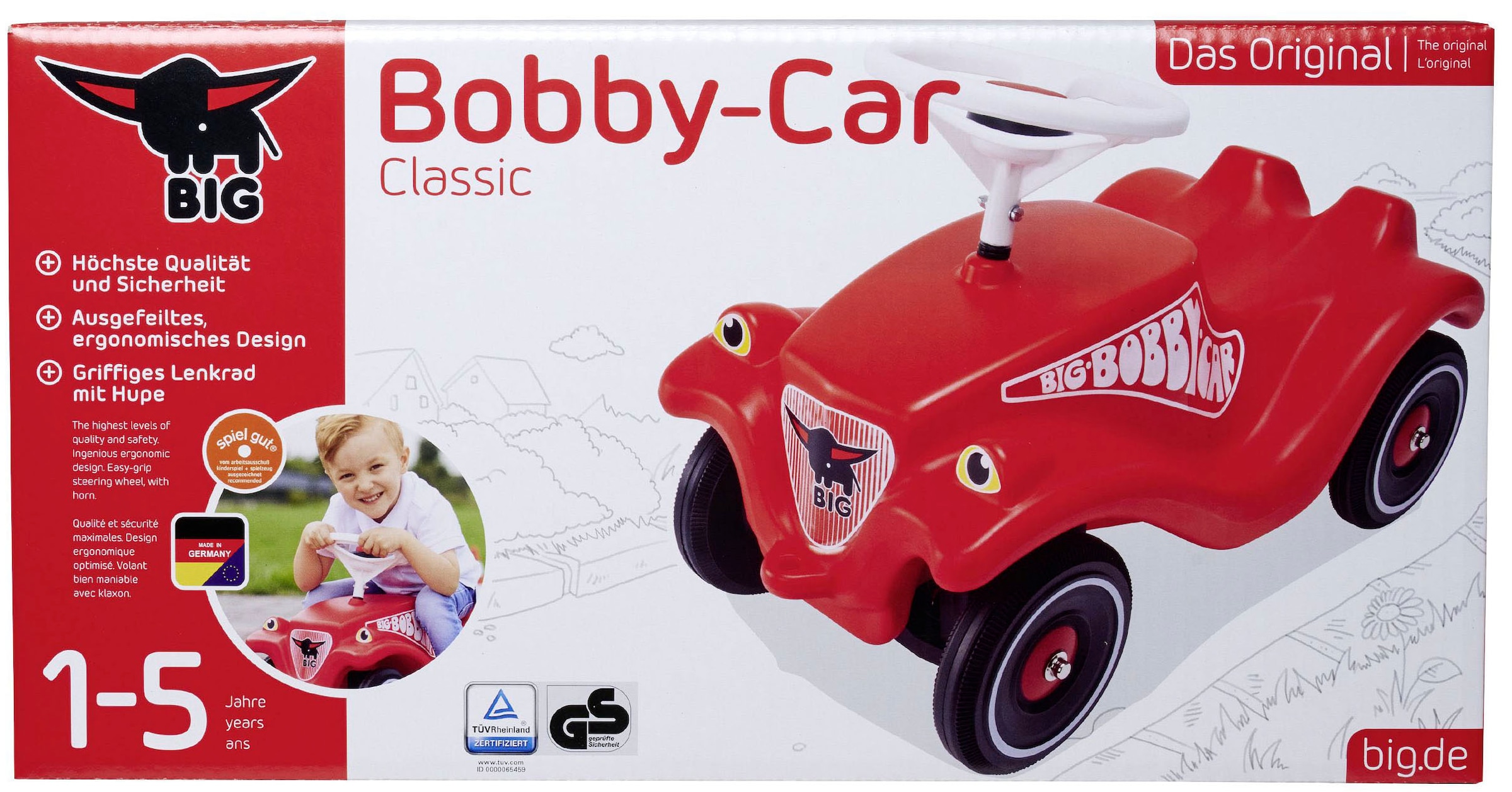 ♕ BIG Rutscherauto »BIG-Bobby-Car-Classic«, Made in Germany