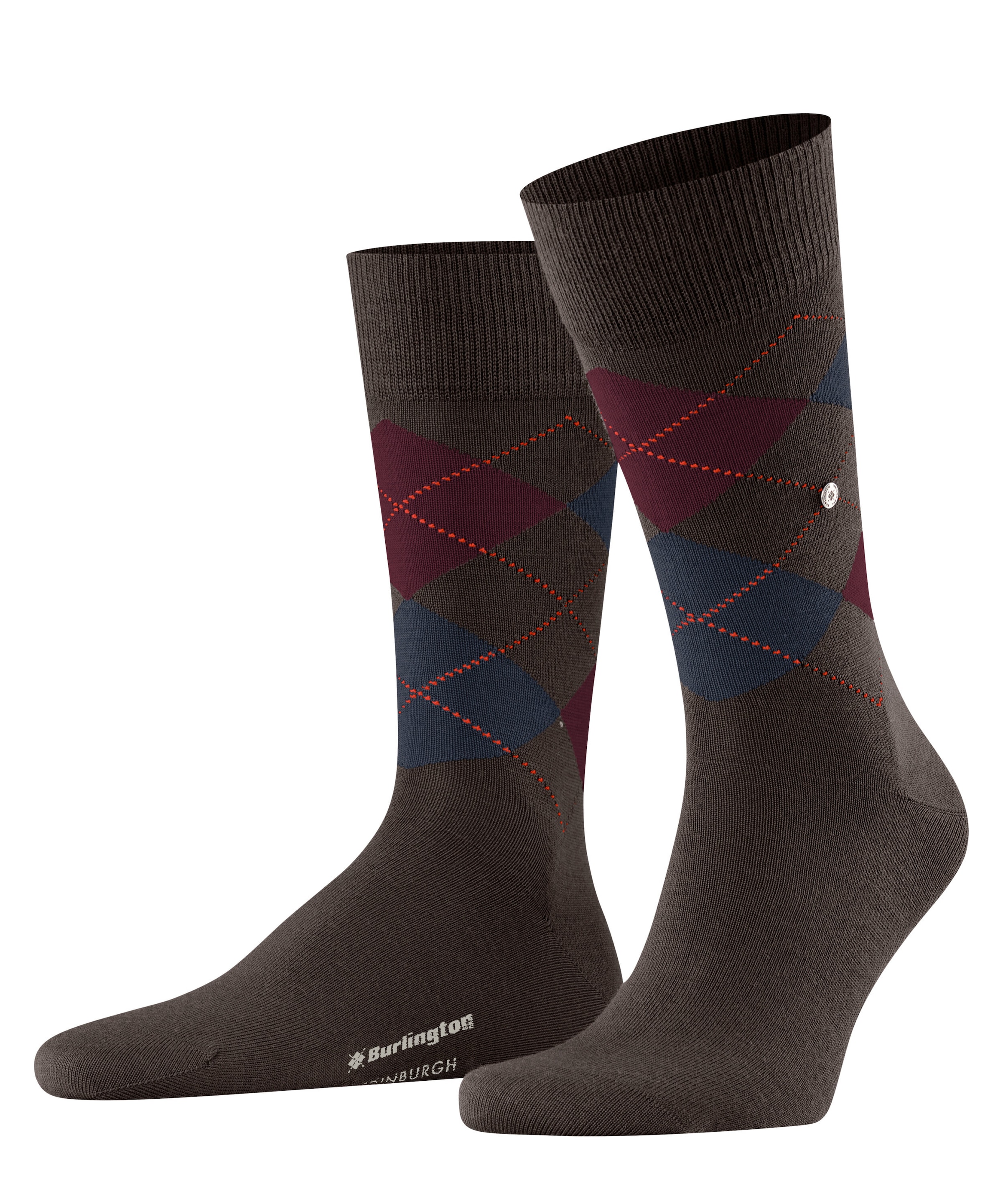Burlington Socken »Edinburgh« Einheitsgrösse 40-46, klassisches Argyle-Muster, wärmende Wollmischung