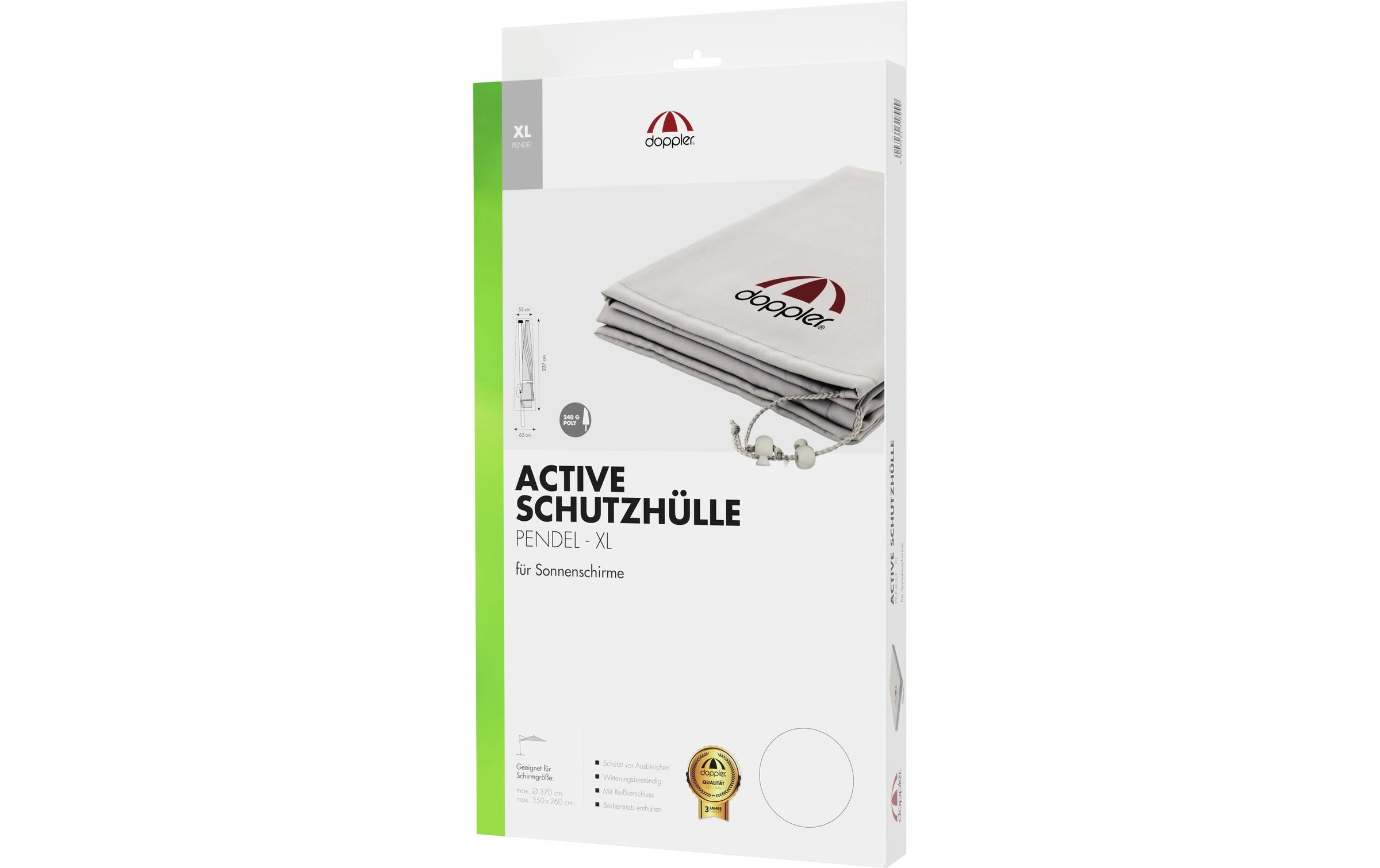 Image of doppler Sonnenschirm-Schutzhülle "Active" für Pendelschirme bis max. Durchmesser 370cm