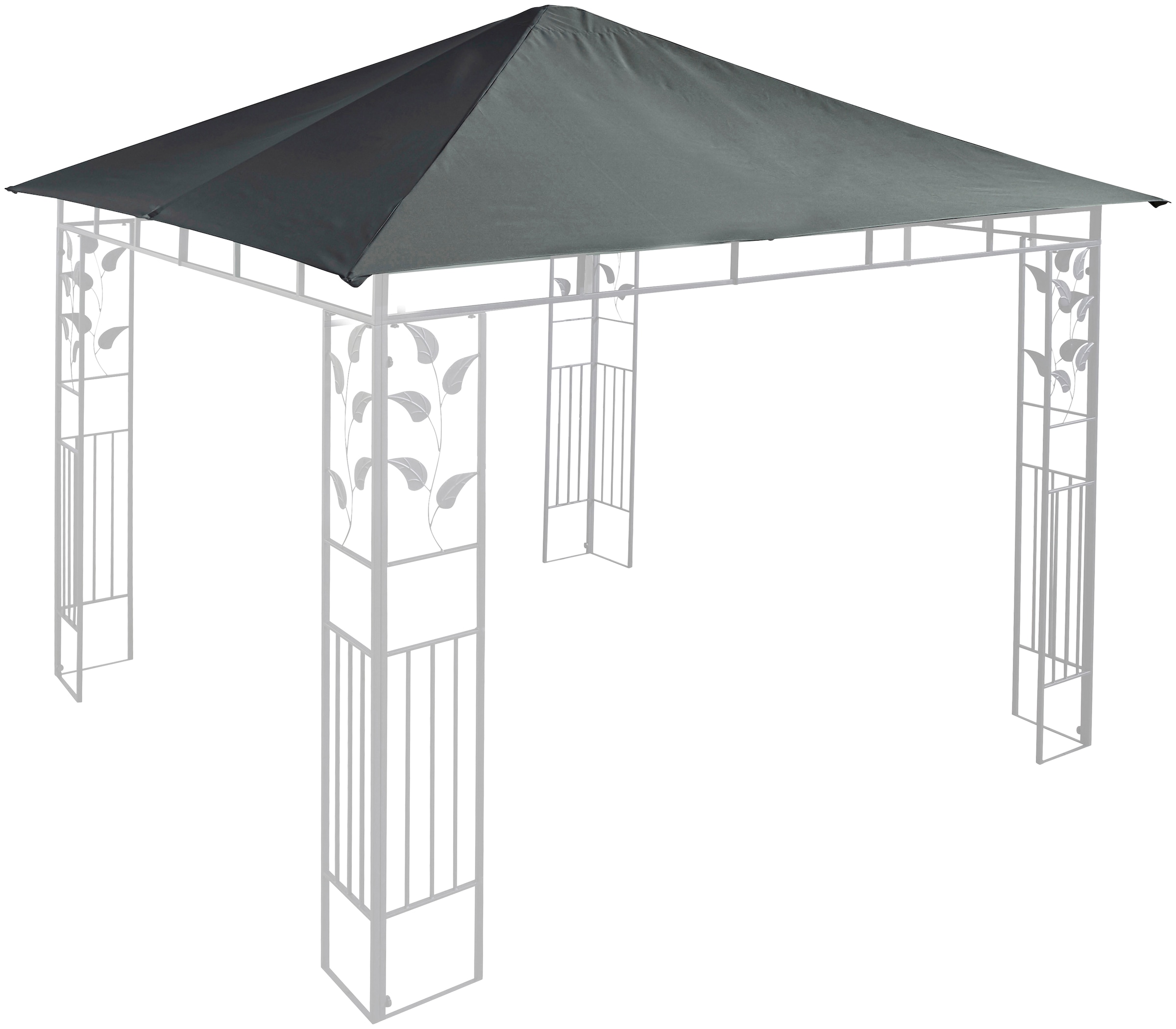 Ersatzdach für Pavillon »Salina 2«, 300x300 cm, anthrazit