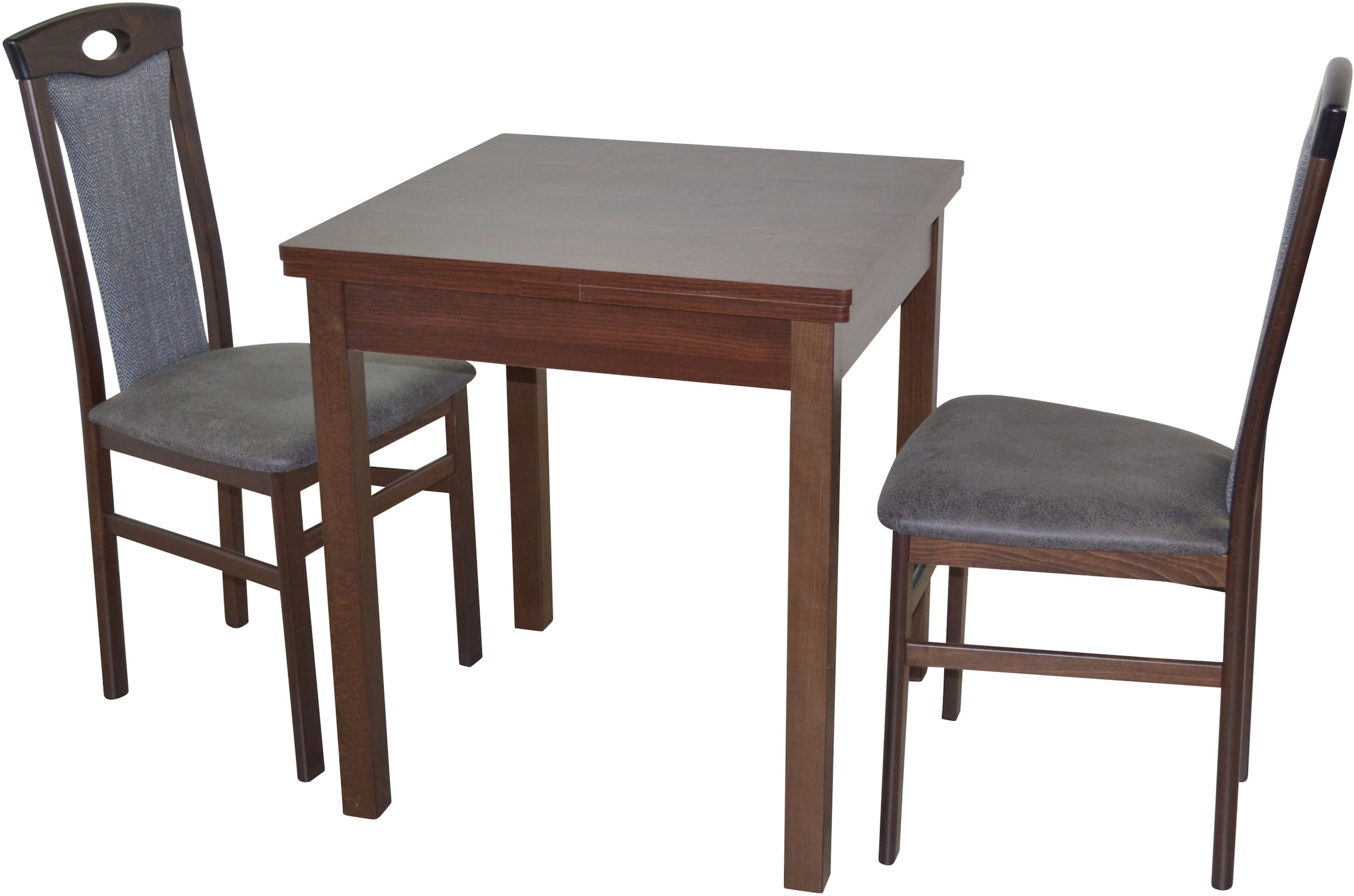 HOFMANN LIVING AND MORE Essgruppe »3tlg. Tischgruppe« Spar-Set, 3tlg. Tischgruppe, 3 Stk. tlg. Stühle montiert