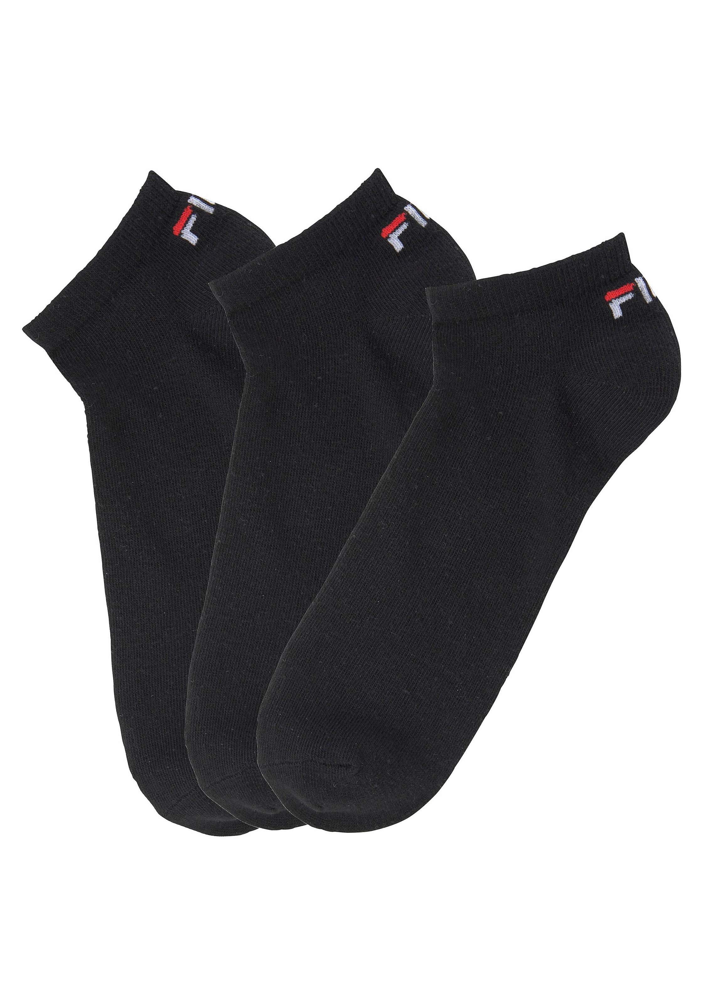 Fila Sneakersocken, (3er Pack), mit eingestricktem Logo an der Ferse