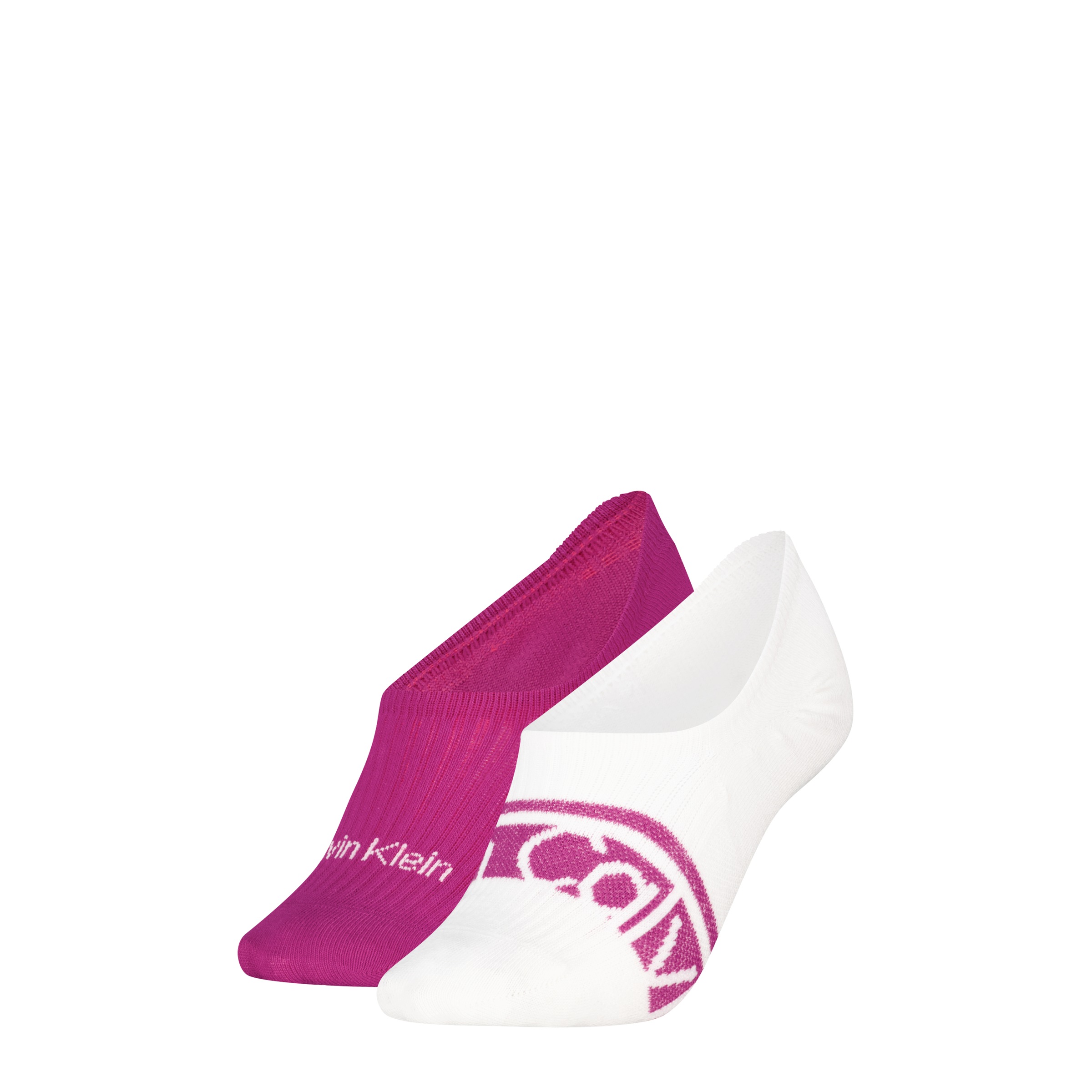 Image of Calvin Klein Füsslinge "CK WOMEN FOOTIE HC LOGO STRIPE" 2 Paar, Antirutsch Noppen im Fersenbereich, Baumwollmischung