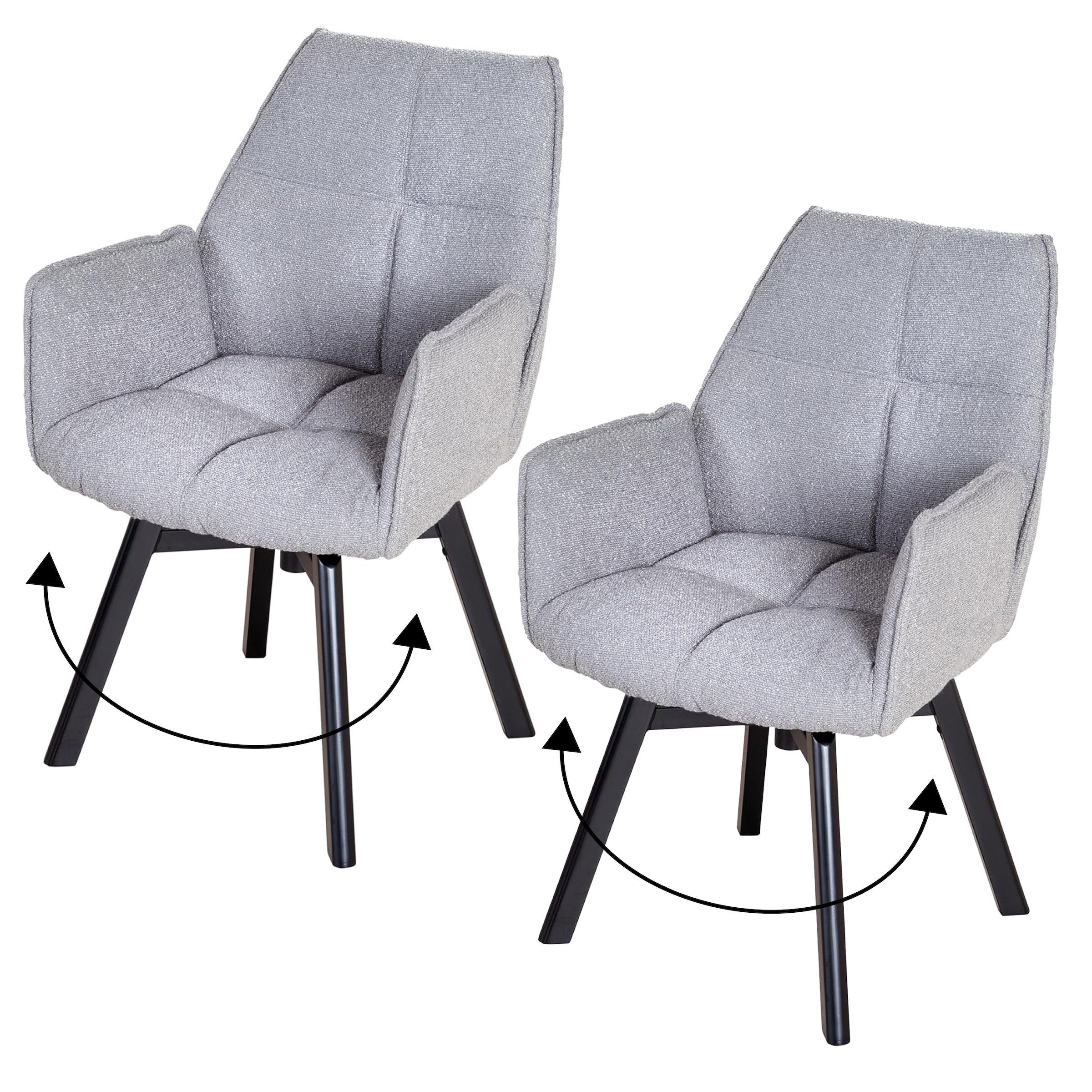 INOSIGN Chaise de salle à manger »Lara« (Ensemble) 2 cuislot de 2