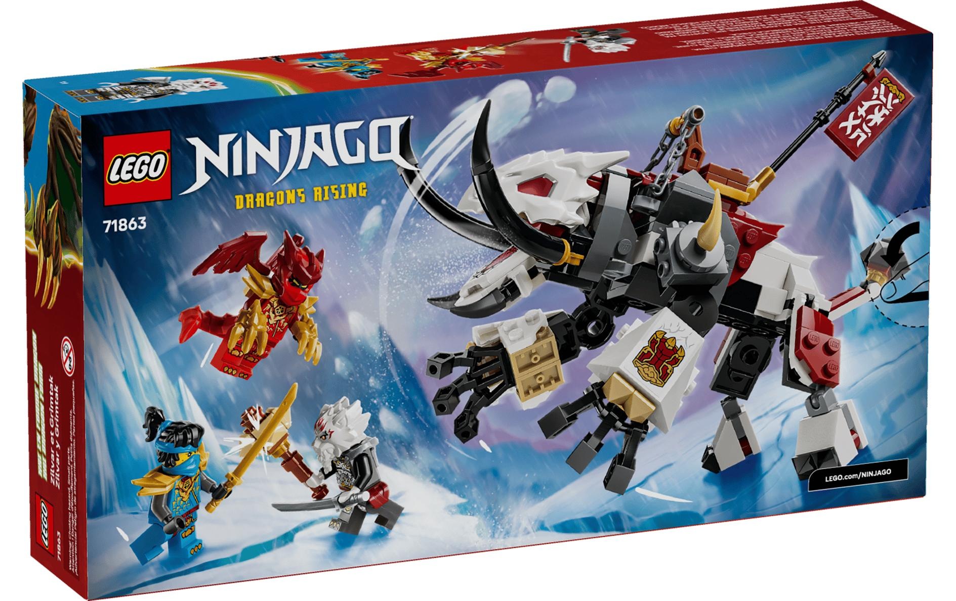 LEGO® Konstruktionsspielsteine »Zilvar auf seinem Drachentier Grimtak (71863), LEGO Ninjago« Made in Europe