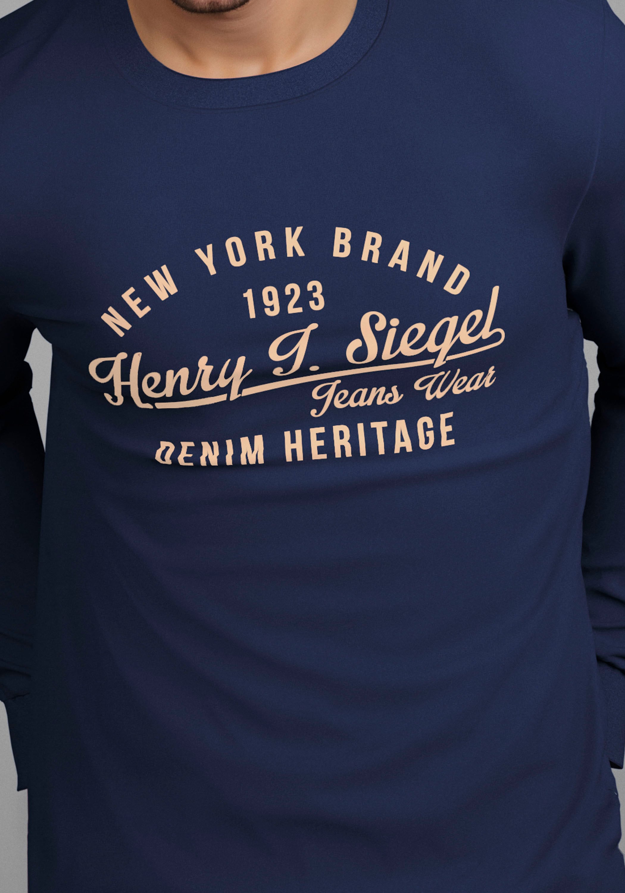 H.I.S Shirt à col rond »Neue Kollektion!« mit Print