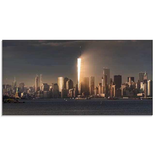 Artland Glasbild »New York Skyline I«, Amerika, (1 St.), in verschiedenen  Grössen